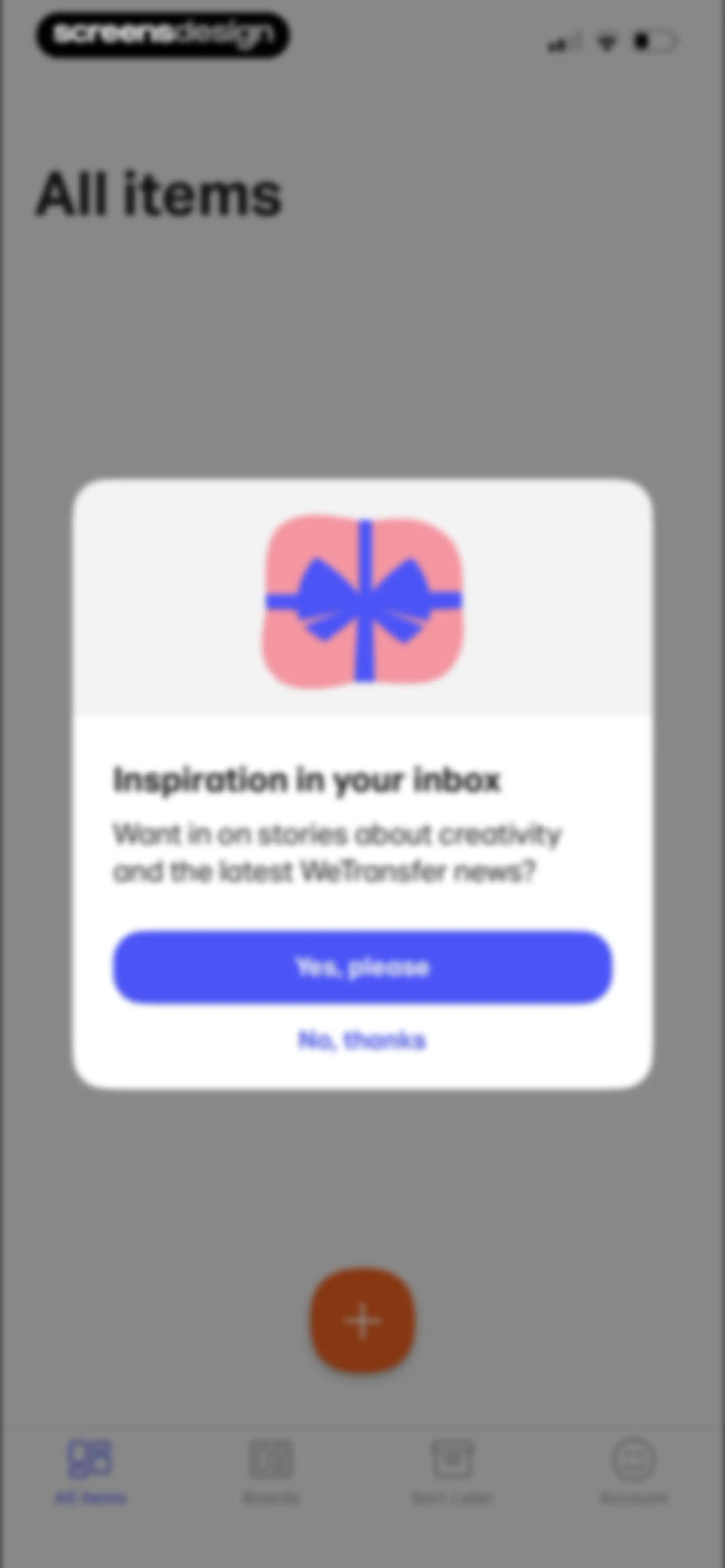 Collect by WeTransfer screen 15