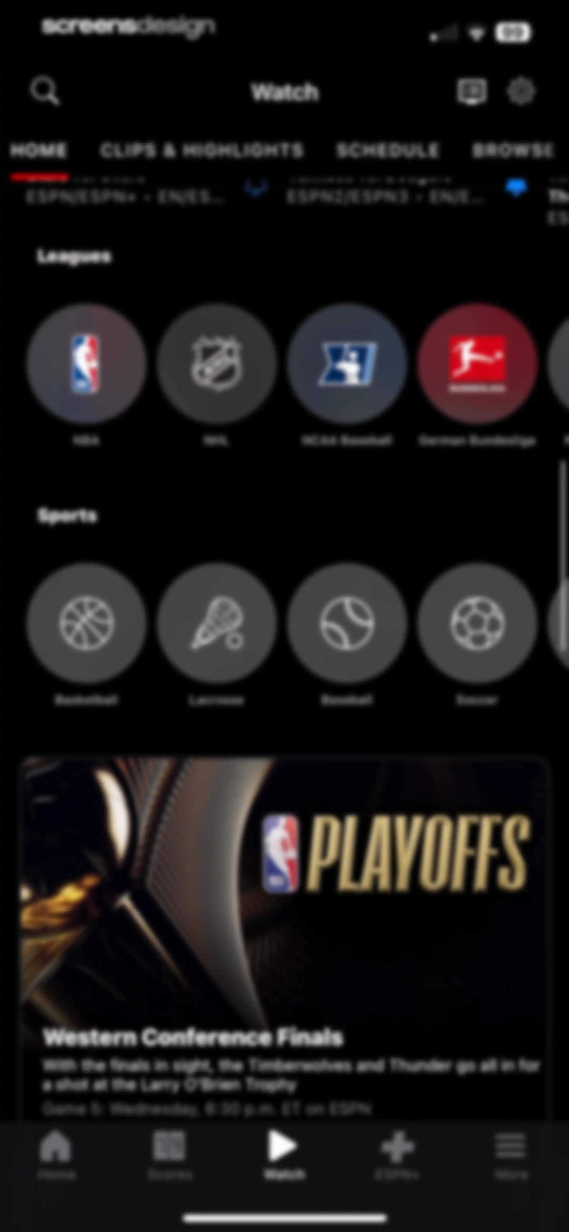 ESPN: Live Sports & Scores screen 82
