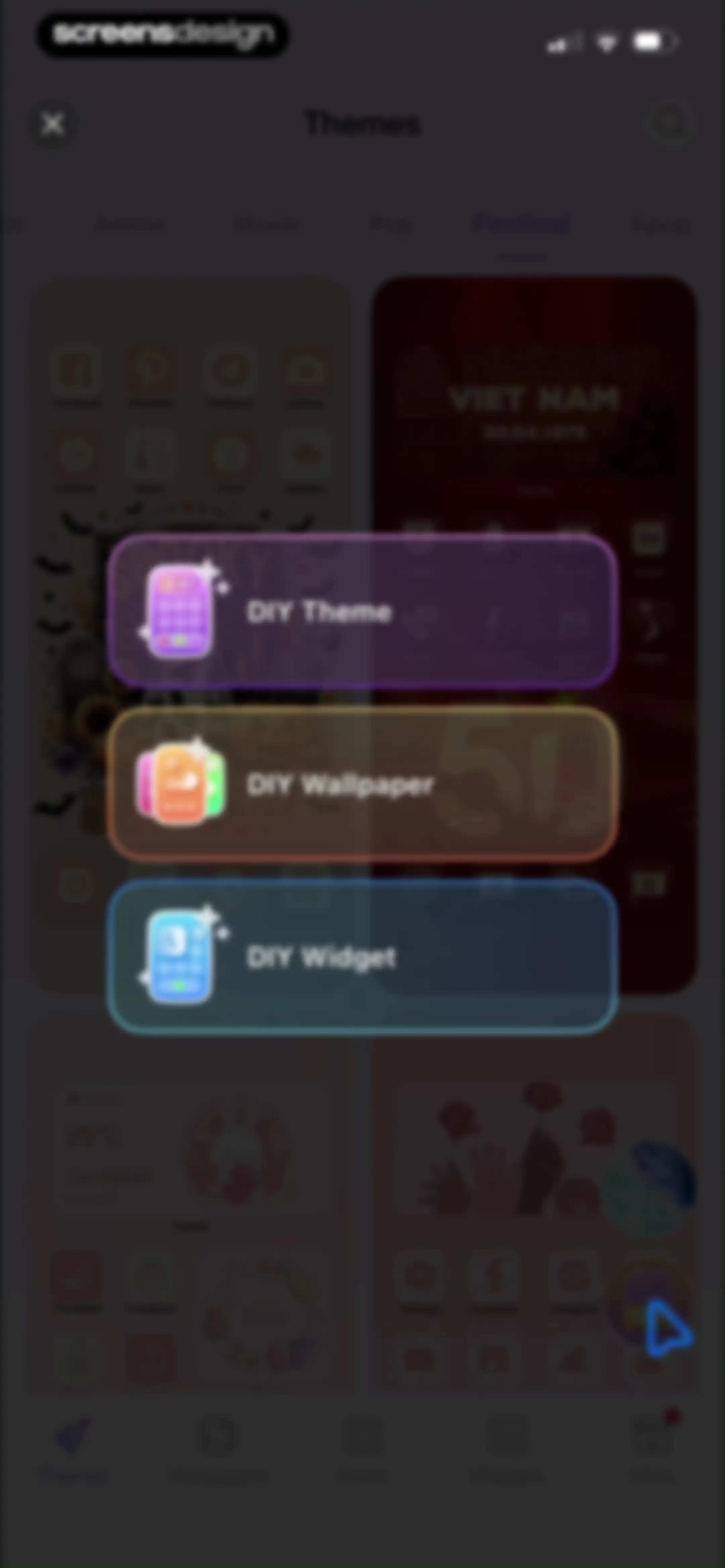 Themie: Wallpapers & Theme screen 45