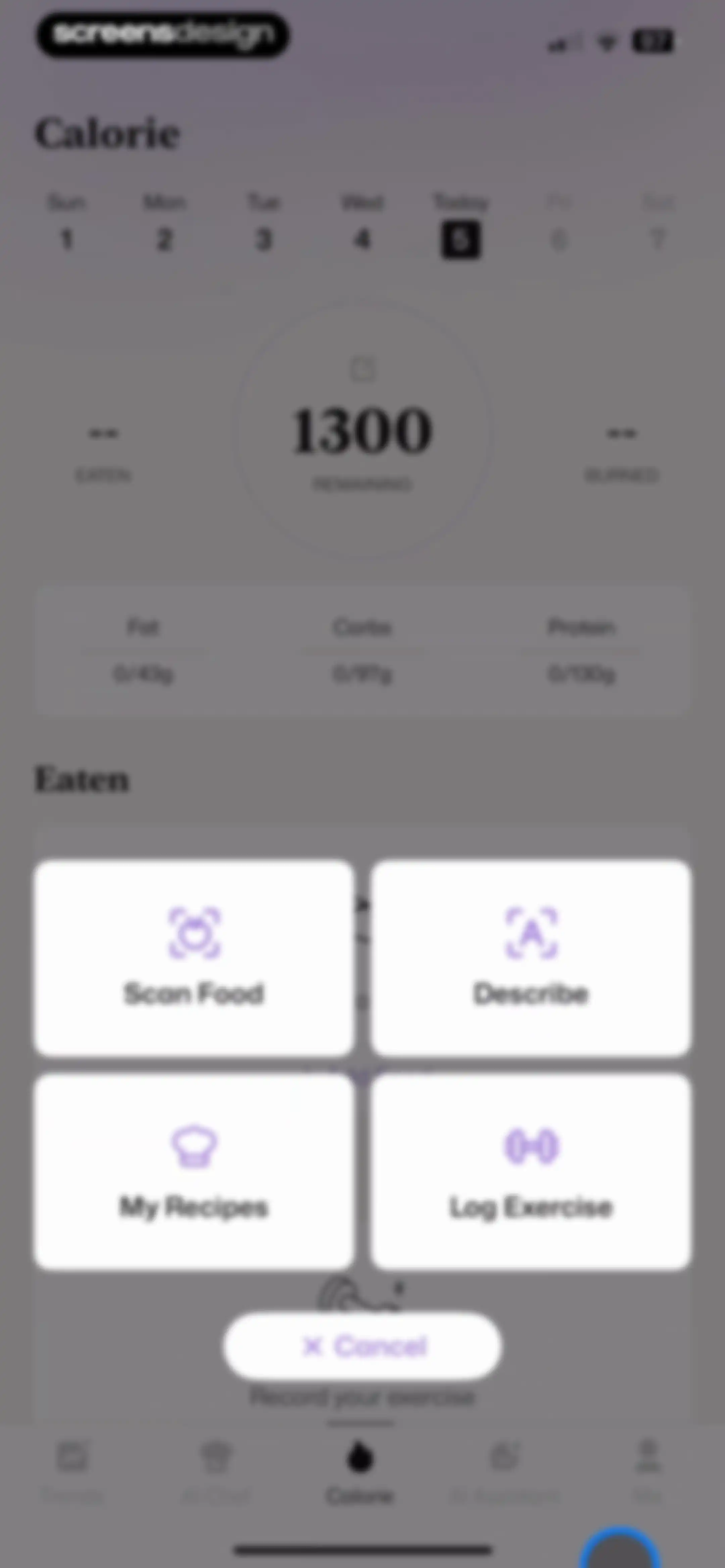 Well AI: Improve Well-being screen 102