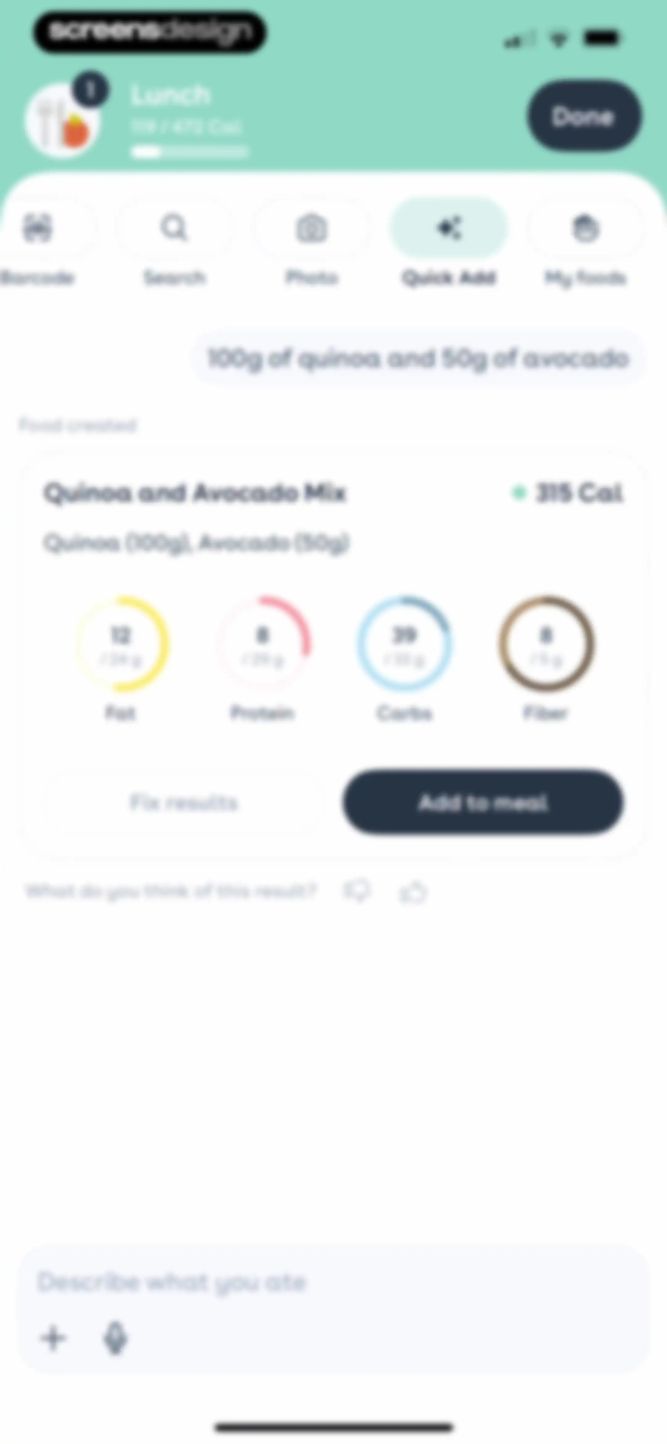 Foodvisor - AI Calorie Counter screen 154