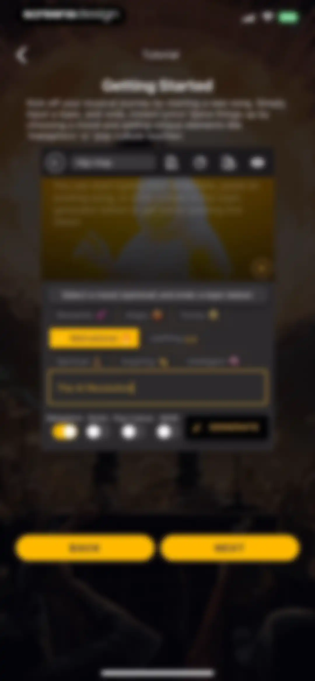 GhostWriter AI Lyrics screen 4