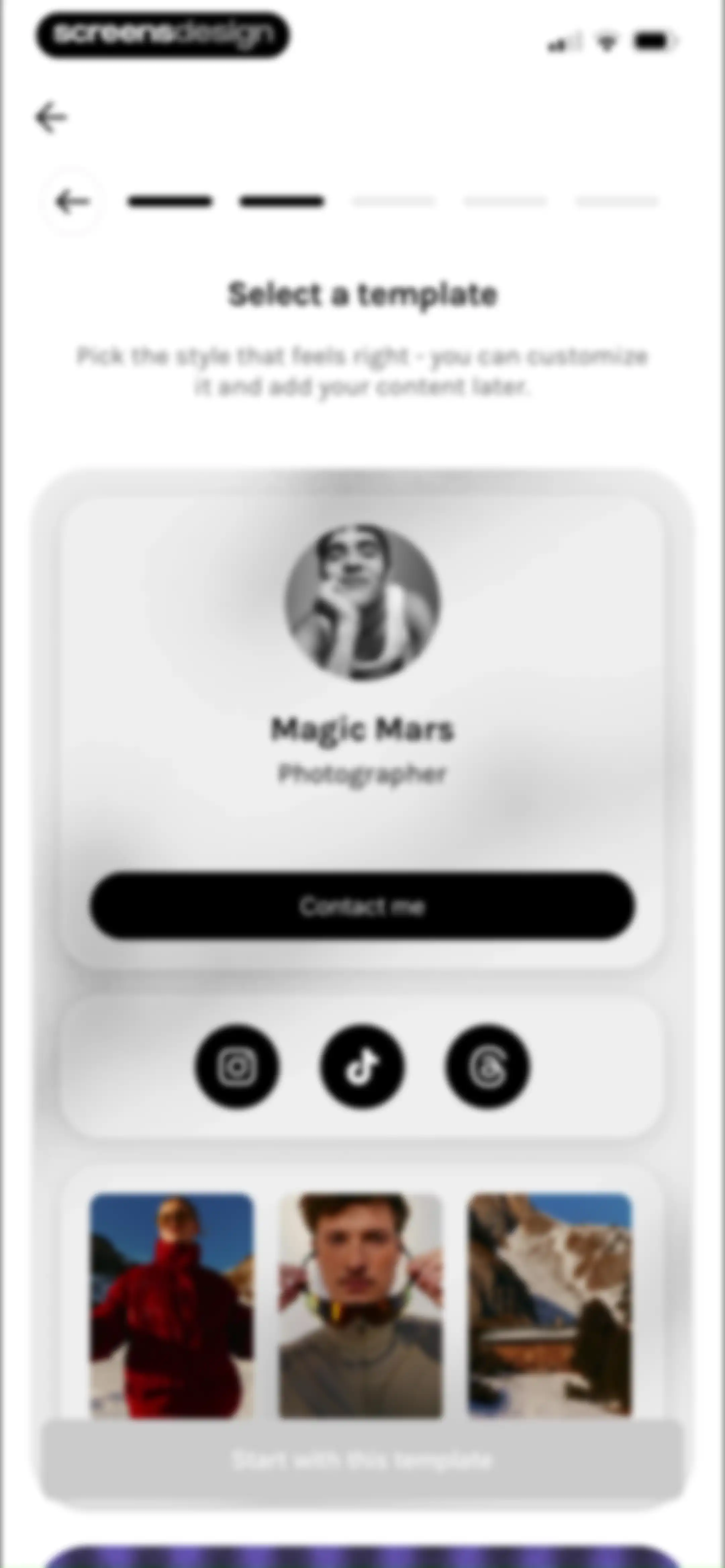 UNUM — Layout & Feed Preview screen 99