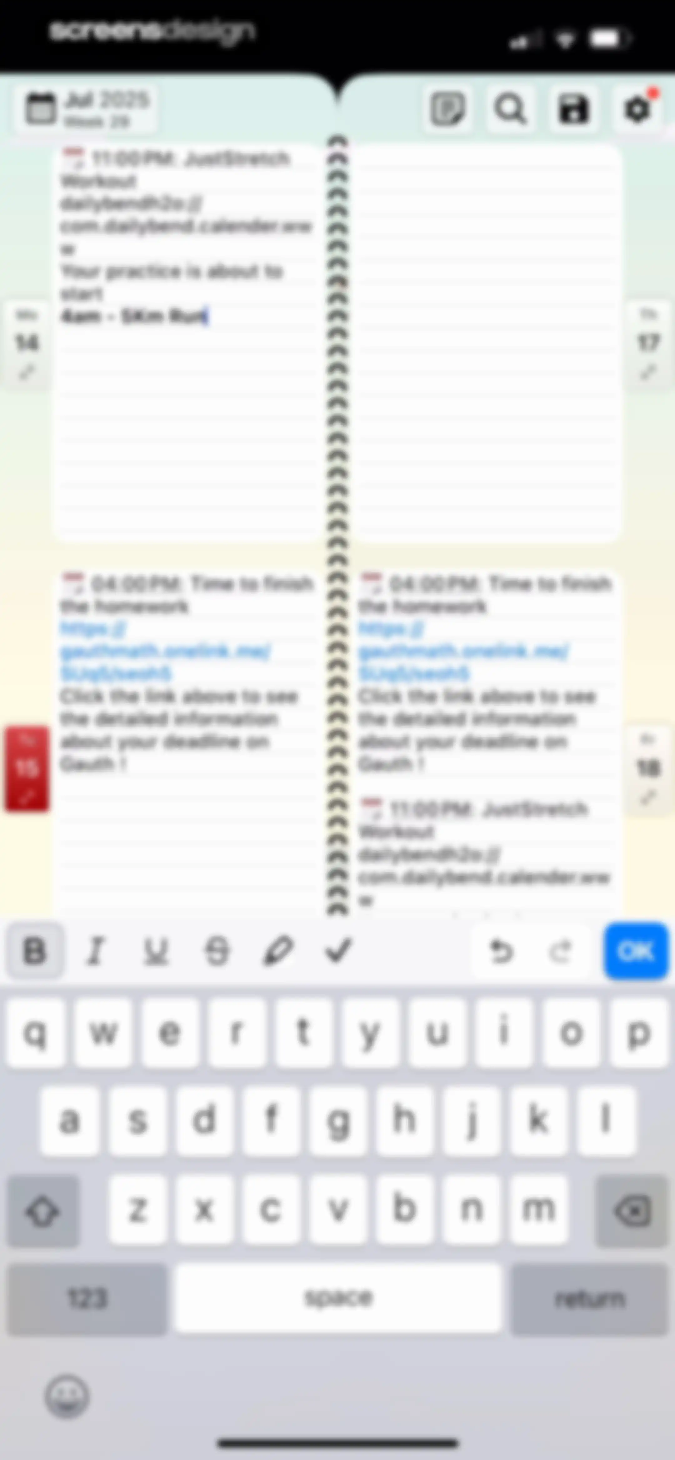 Weekly Planner - Diary, Notes screen 18