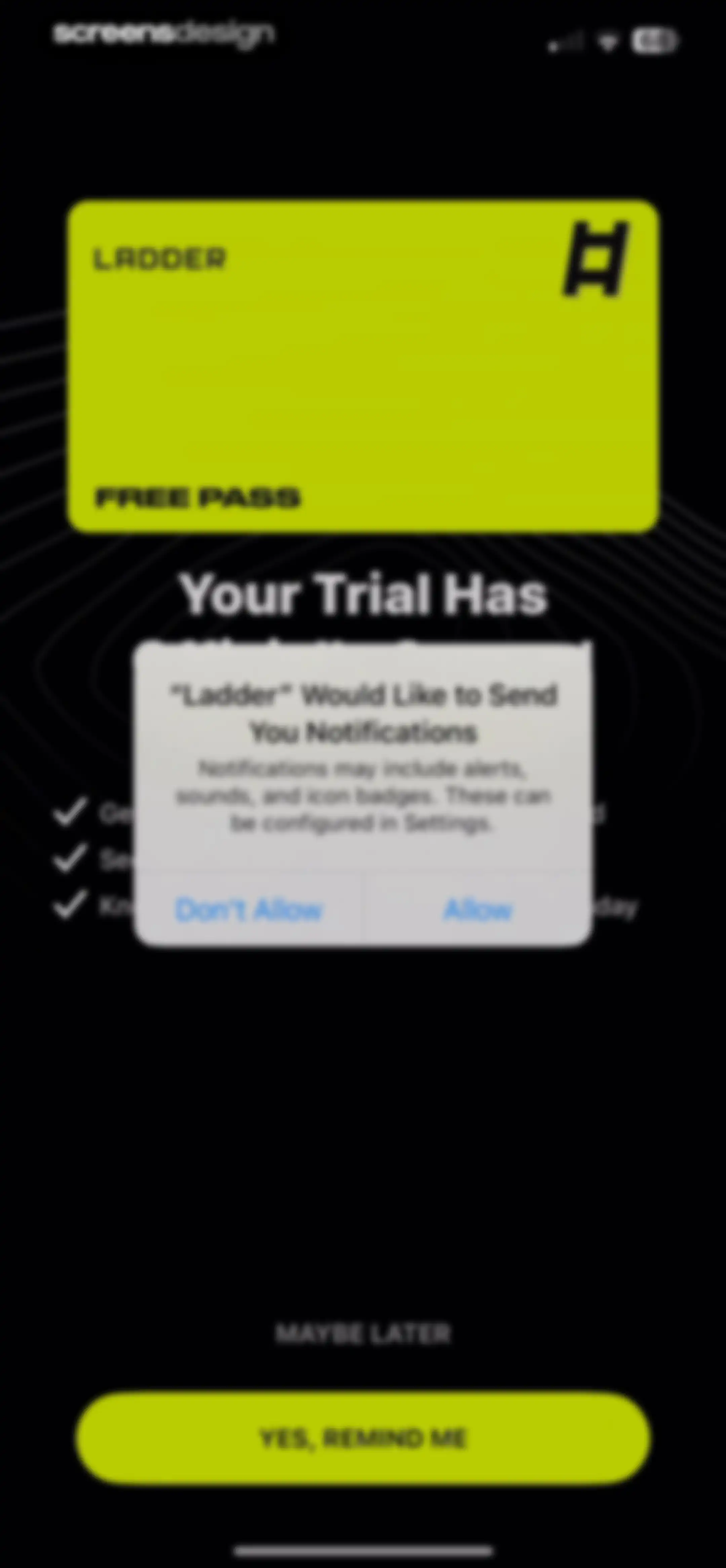 LADDER Strength Training Plans screen 18