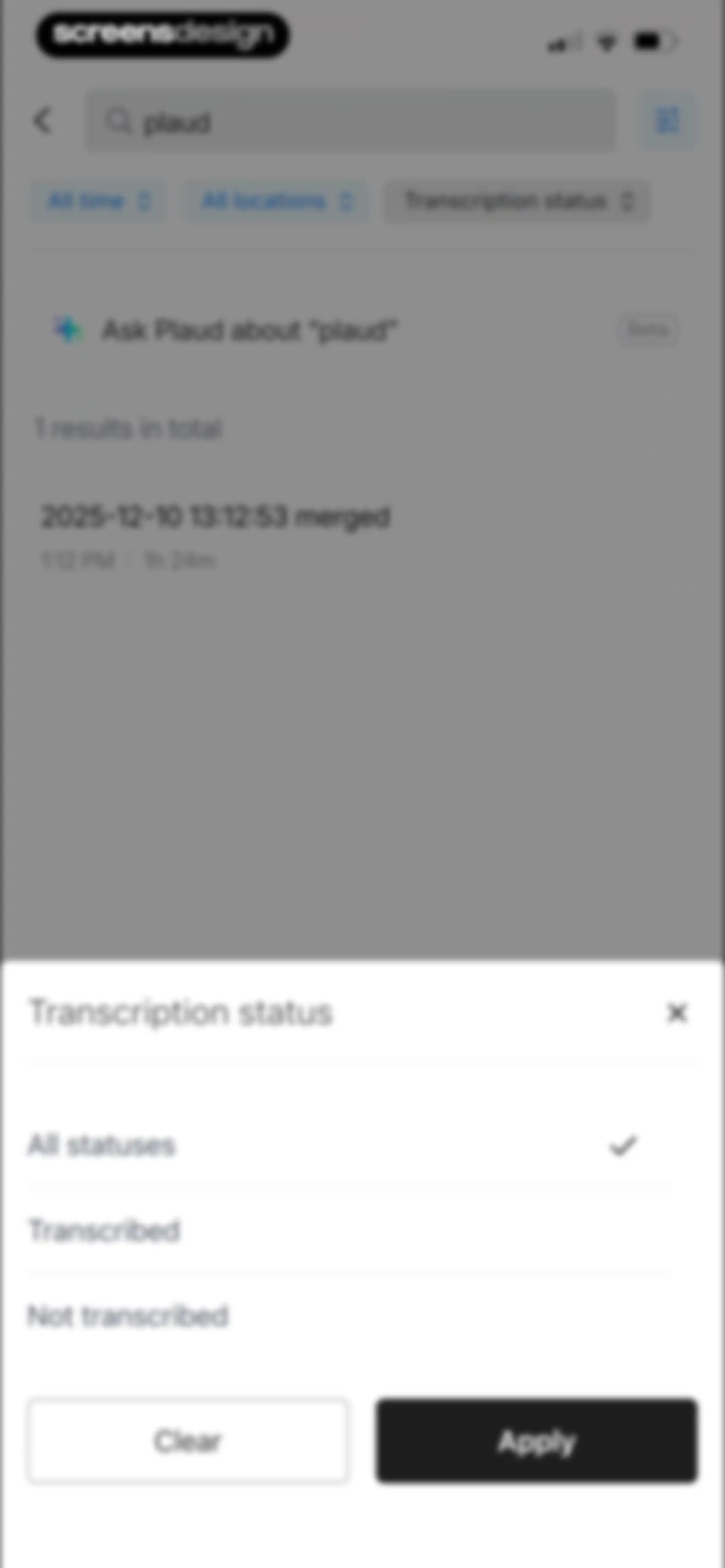 Plaud: AI Note Taker screen 87