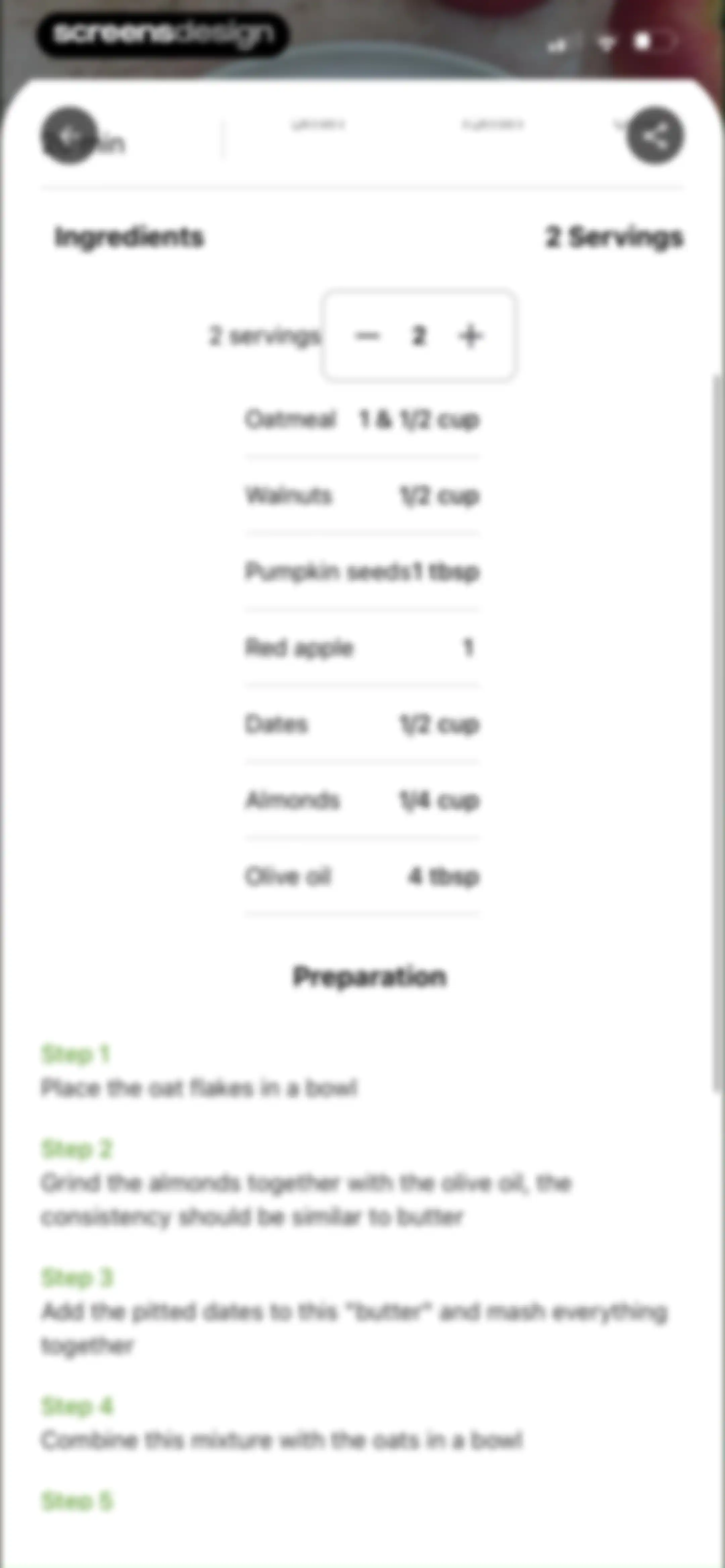 Diabetes food tracker - Gococo screen 137