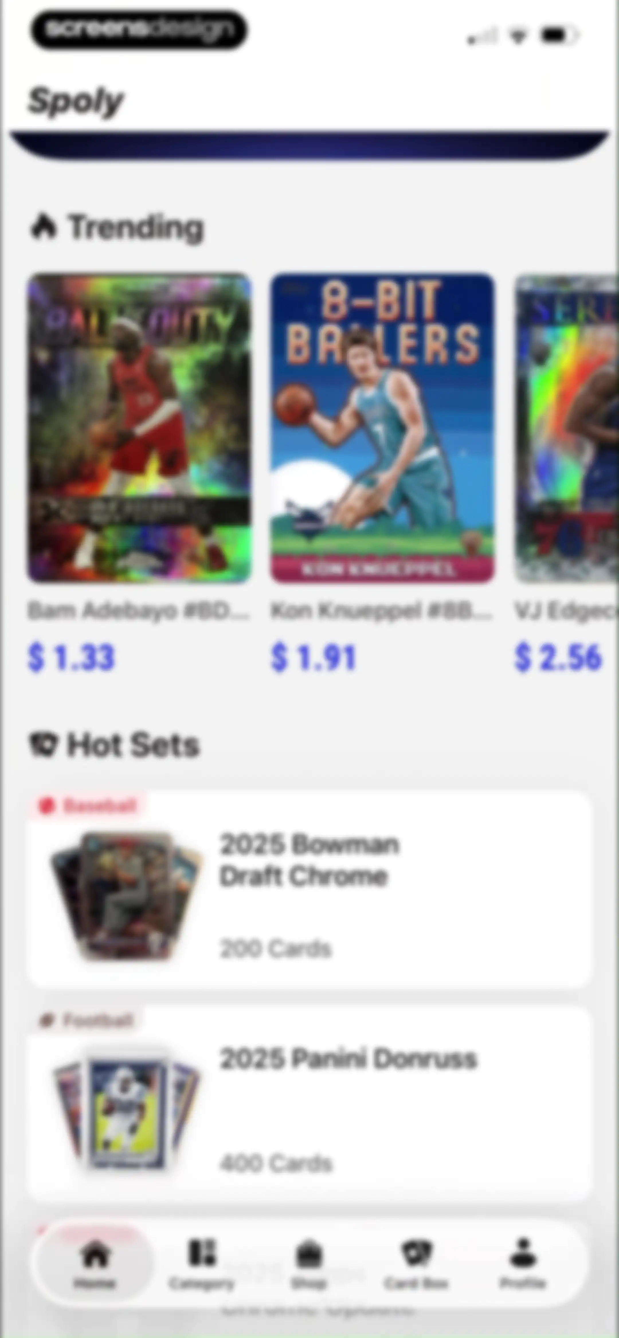 Sports Card Scanner: Spoly screen 27