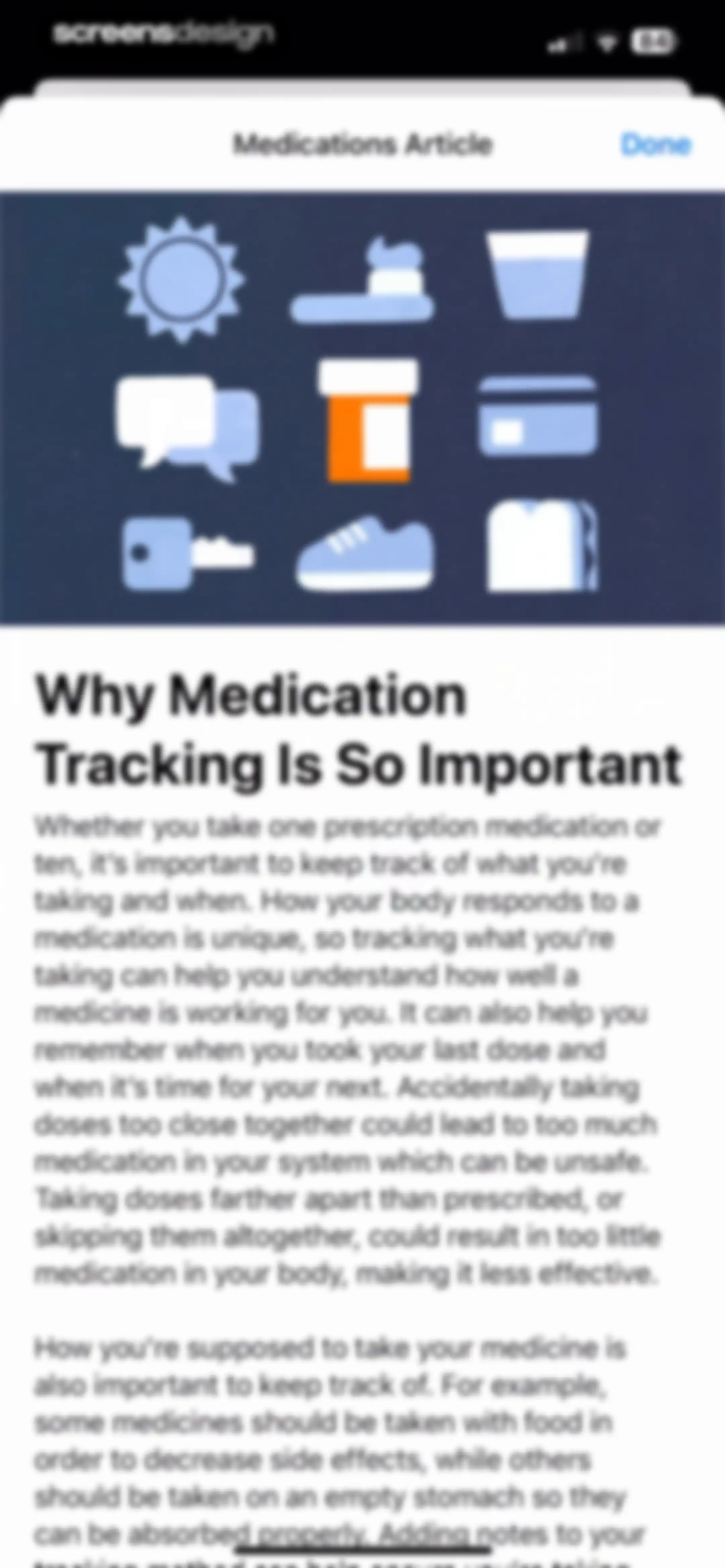 Apple Health screen 136