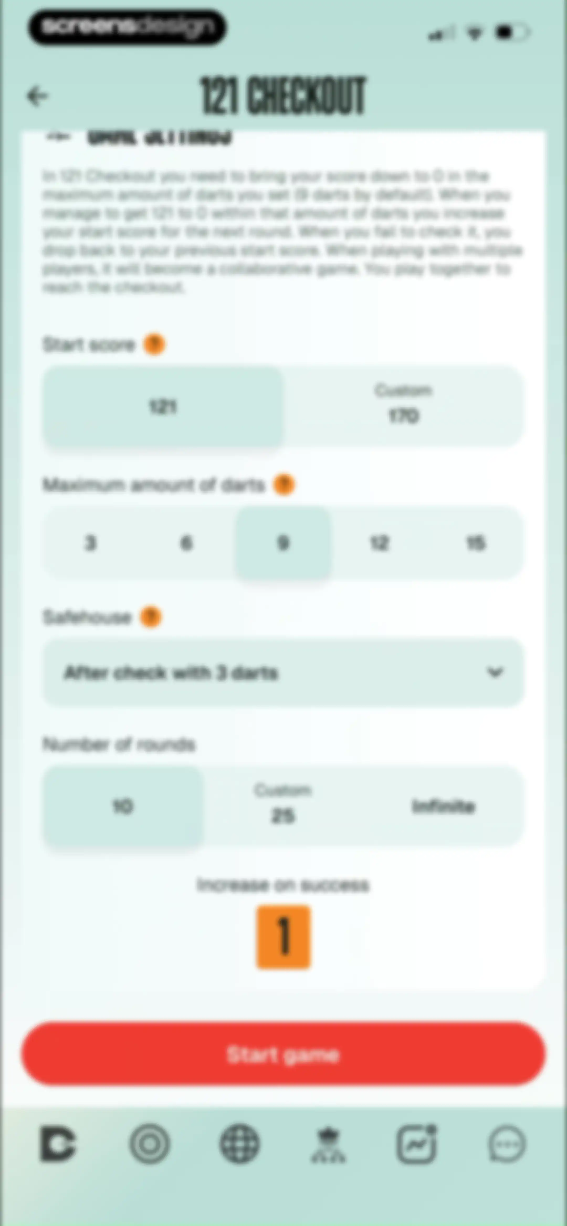 DartCounter screen 58