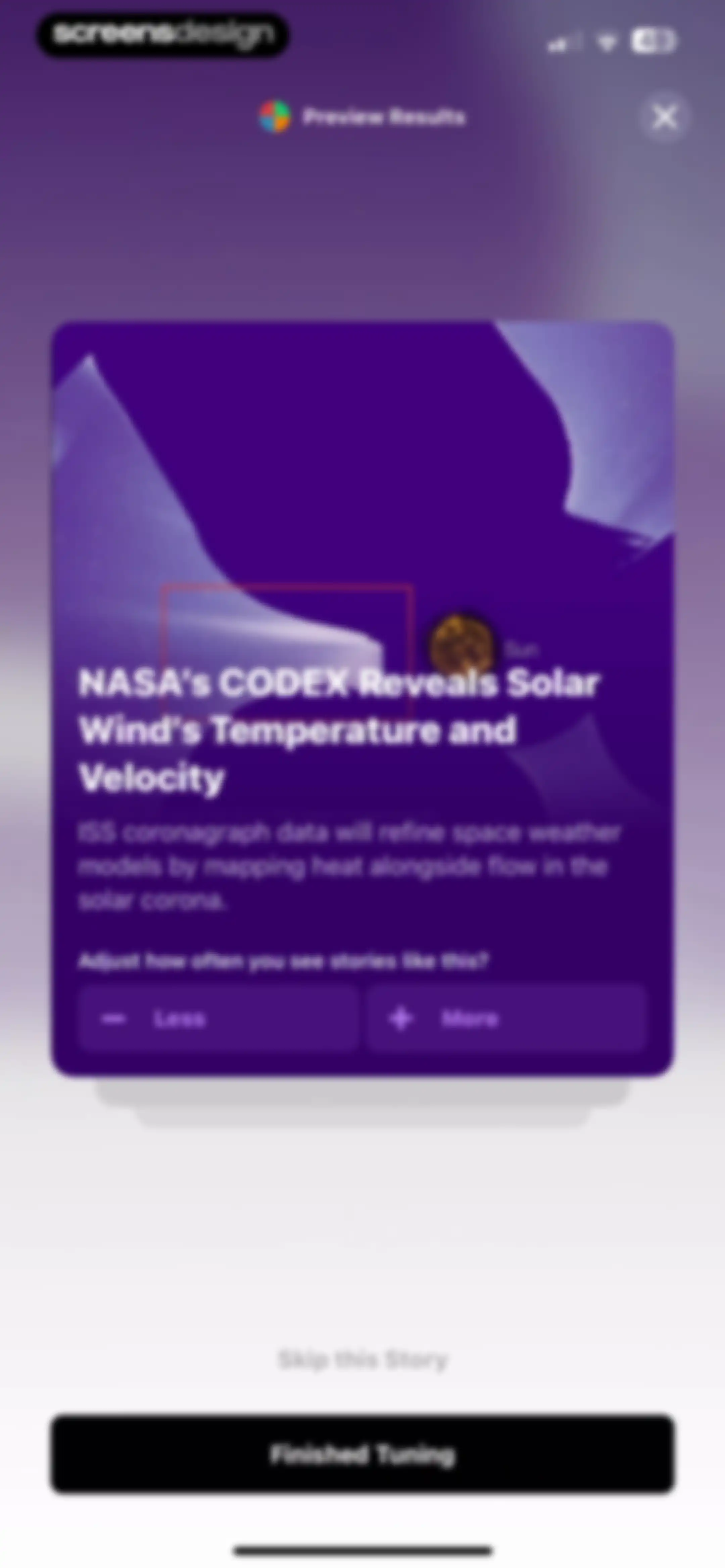 Particle: Personalized News screen 139