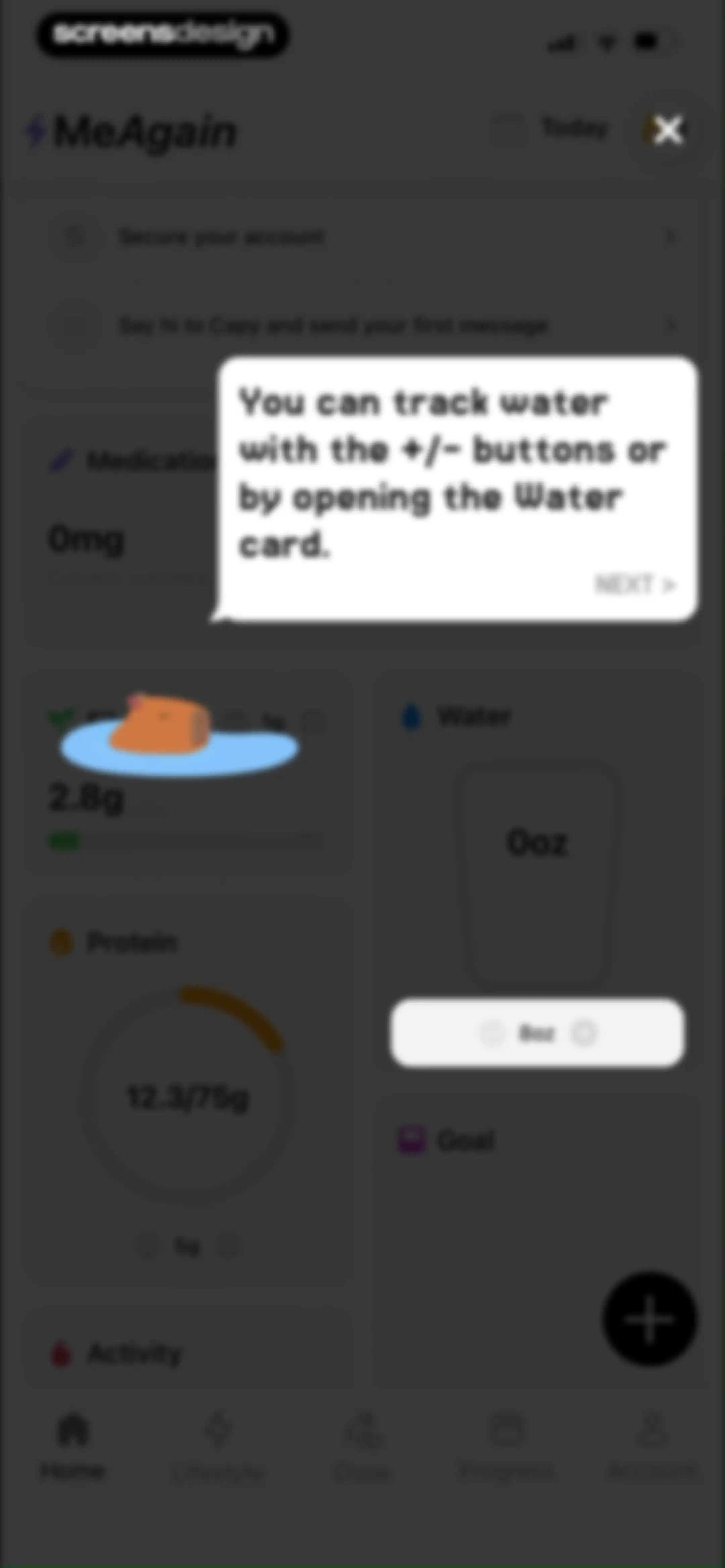 MeAgain: GLP-1 Tracker App screen 66