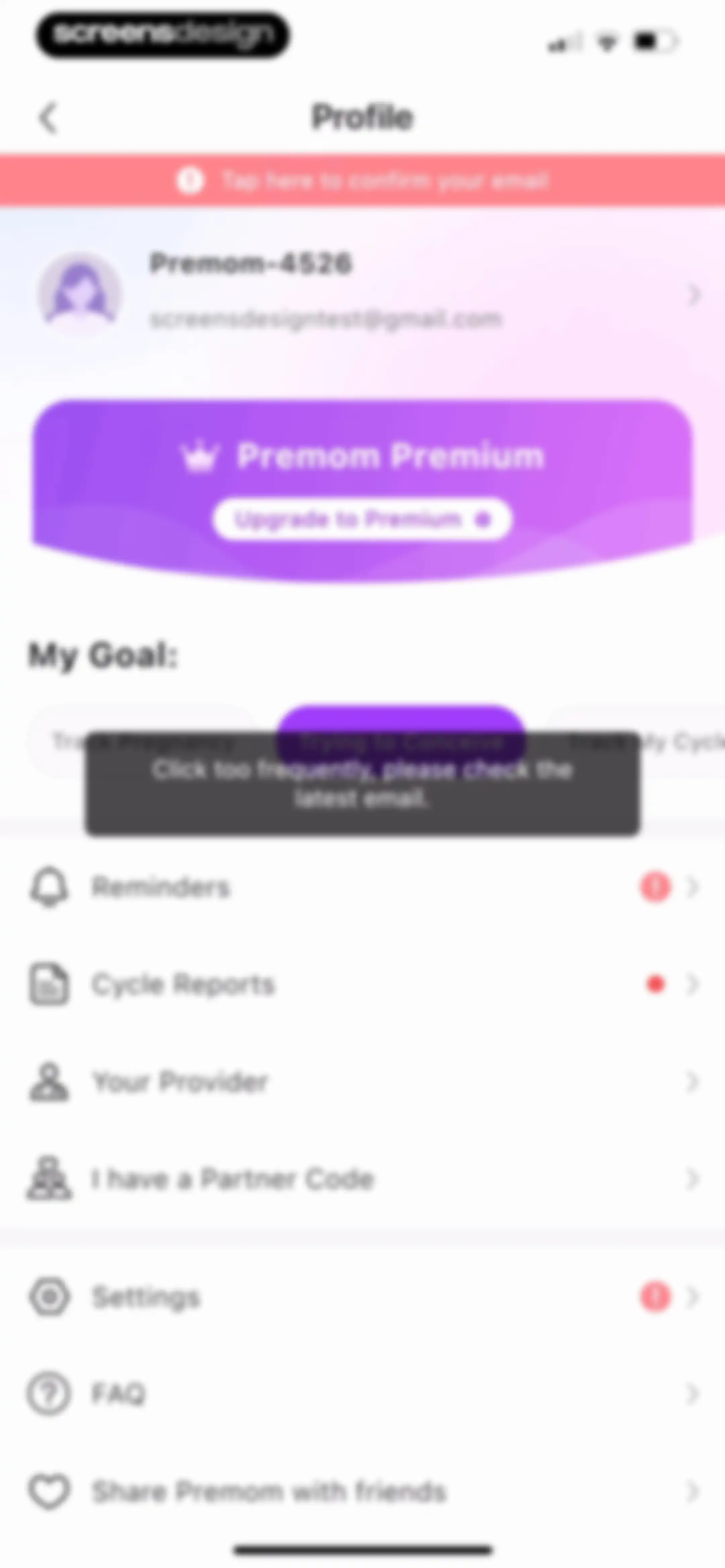 Premom-Ovulation Tracker, PCOS screen 233