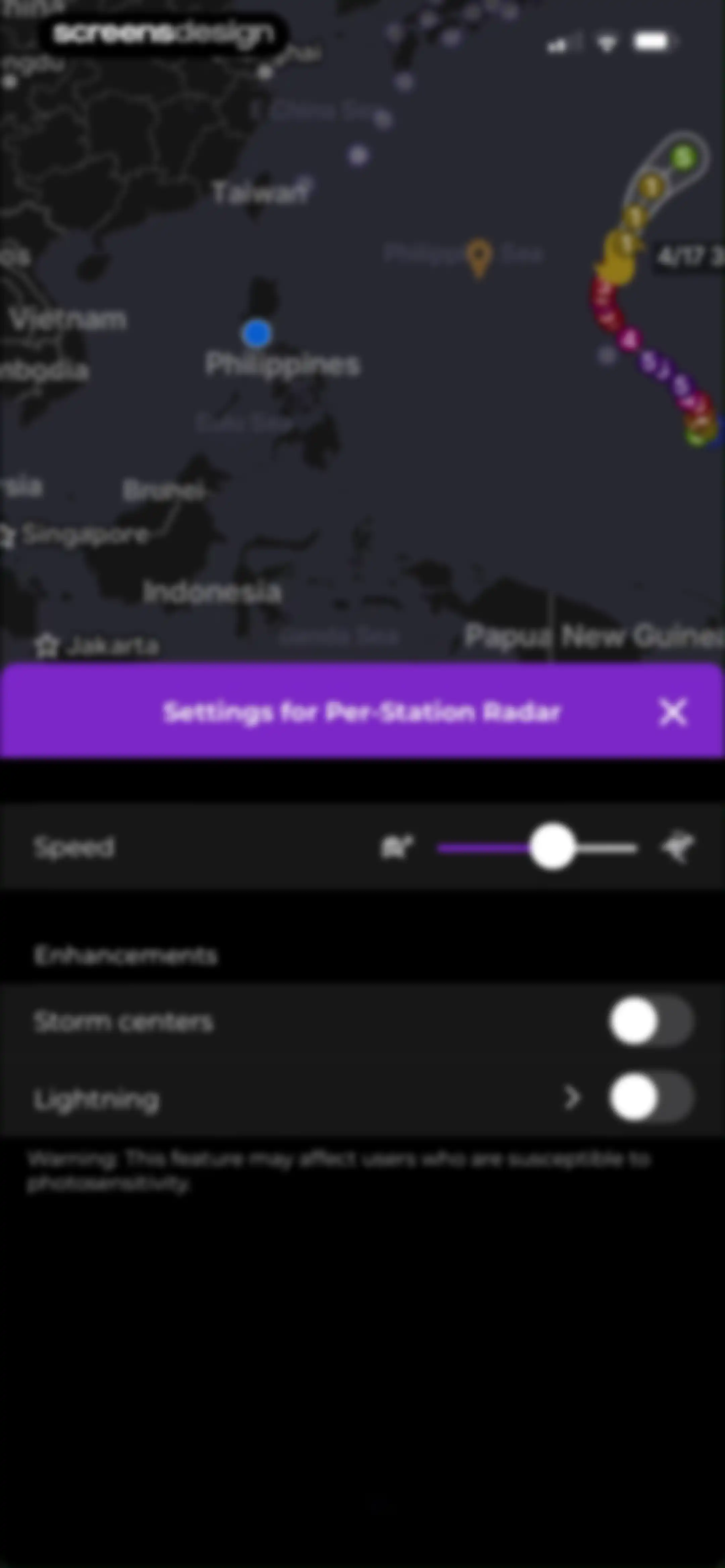 MyRadar Accurate Weather Radar screen 54