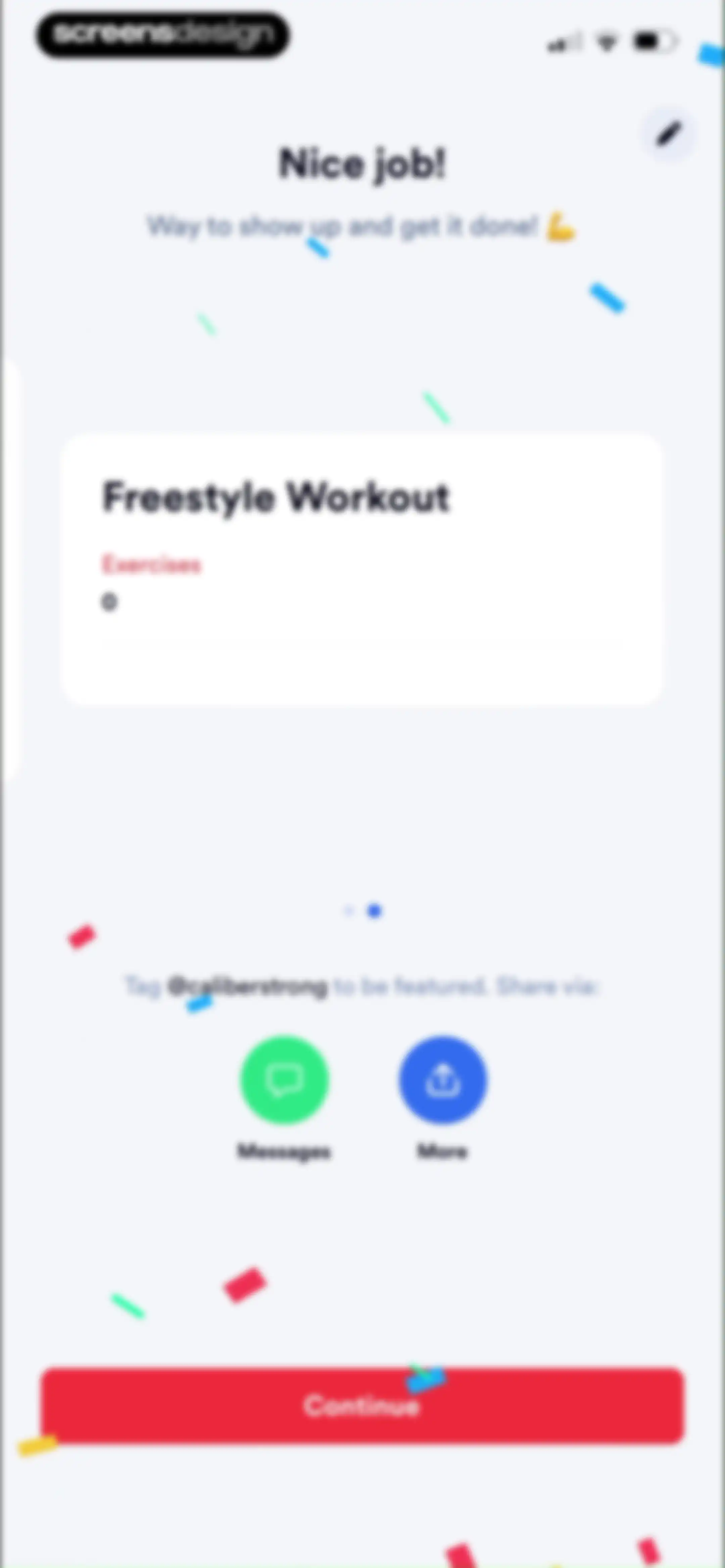 Caliber: Strength Training screen 79