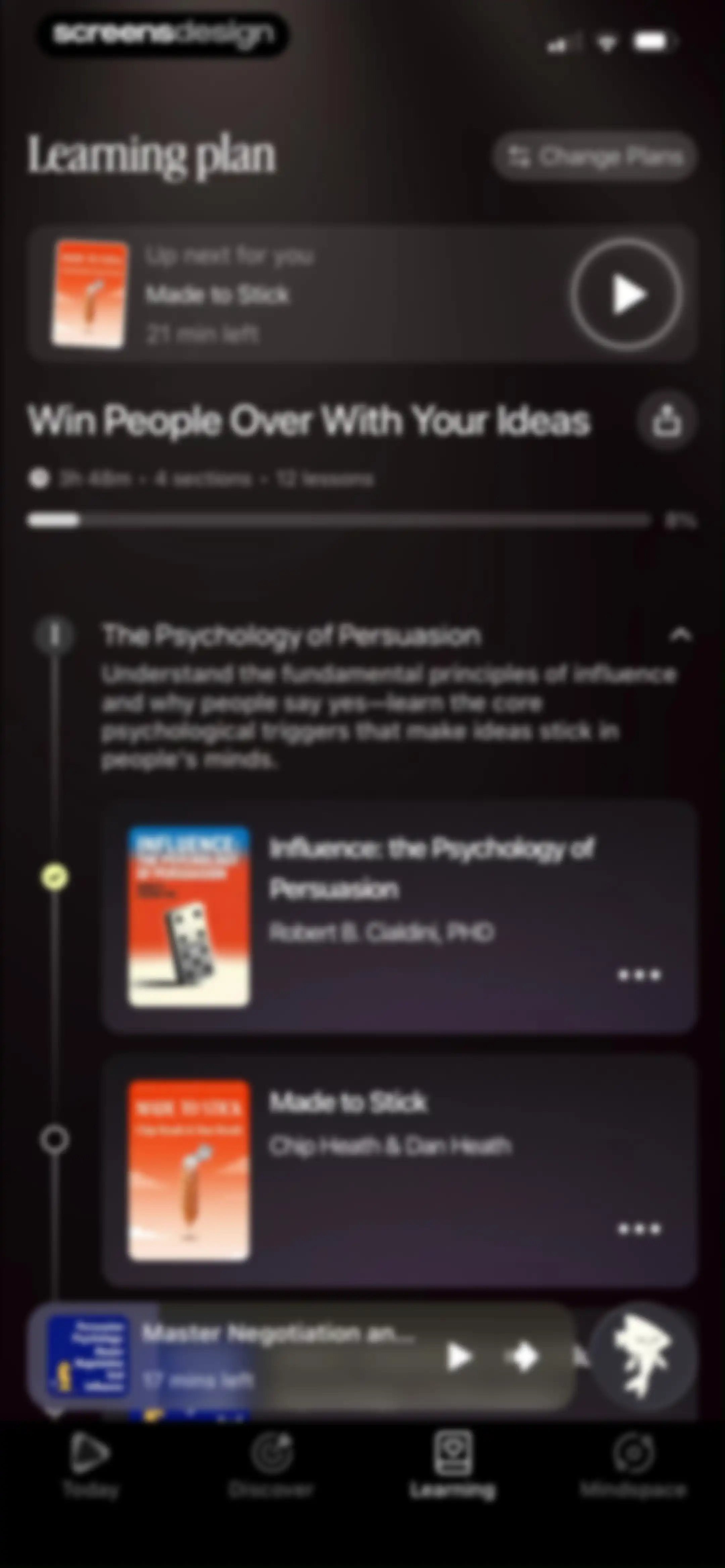 BeFreed: Personalized Learning screen 79