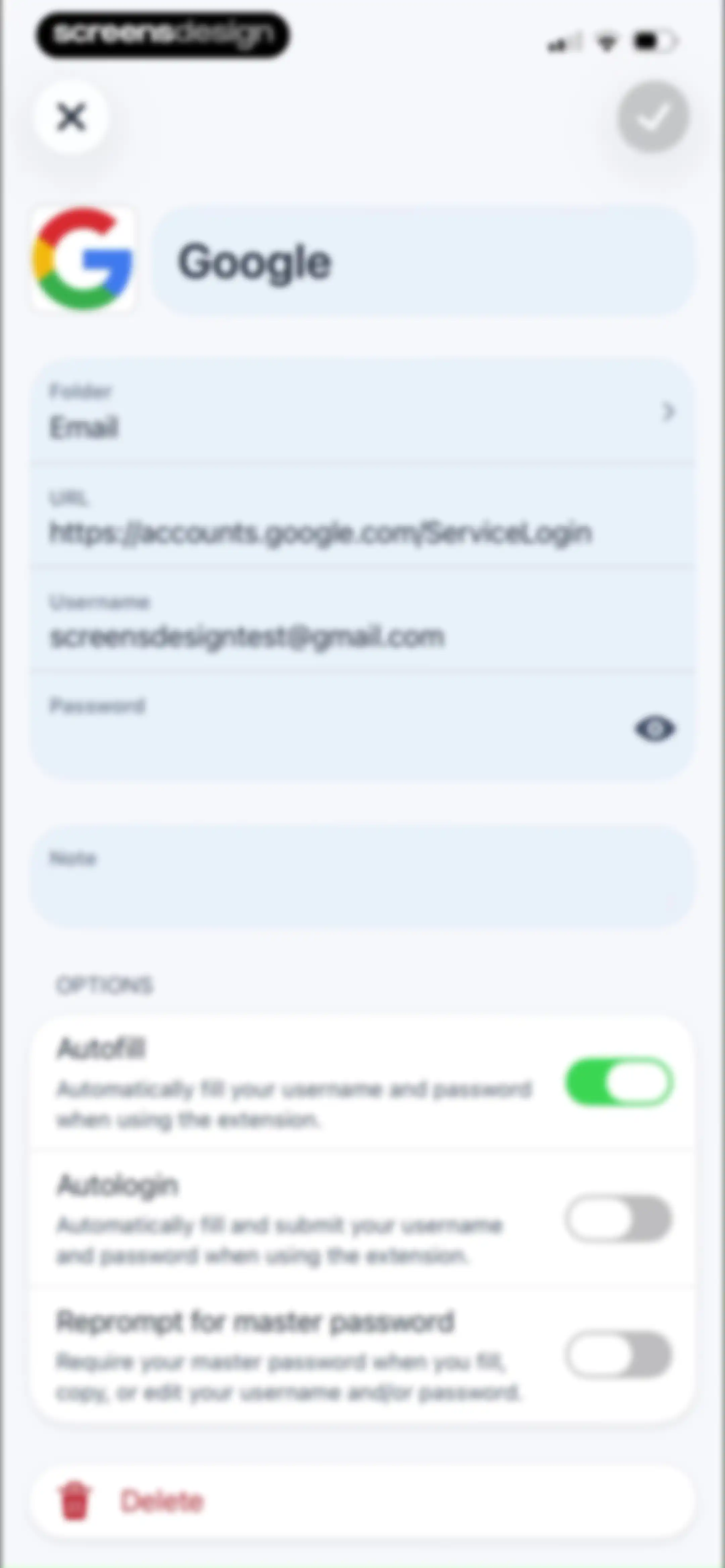 LastPass Password Manager screen 59