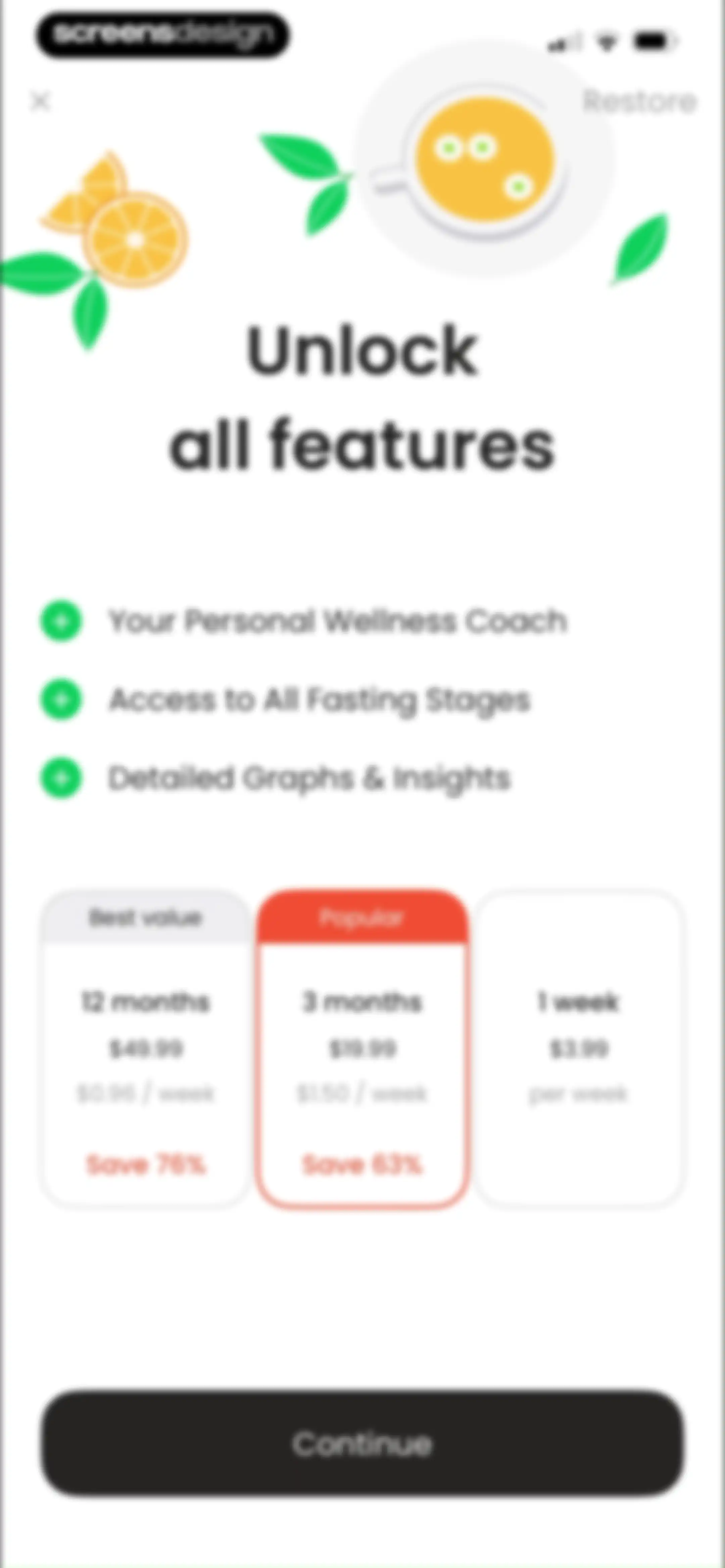 Fasting App: Tracker & Timer screen 98