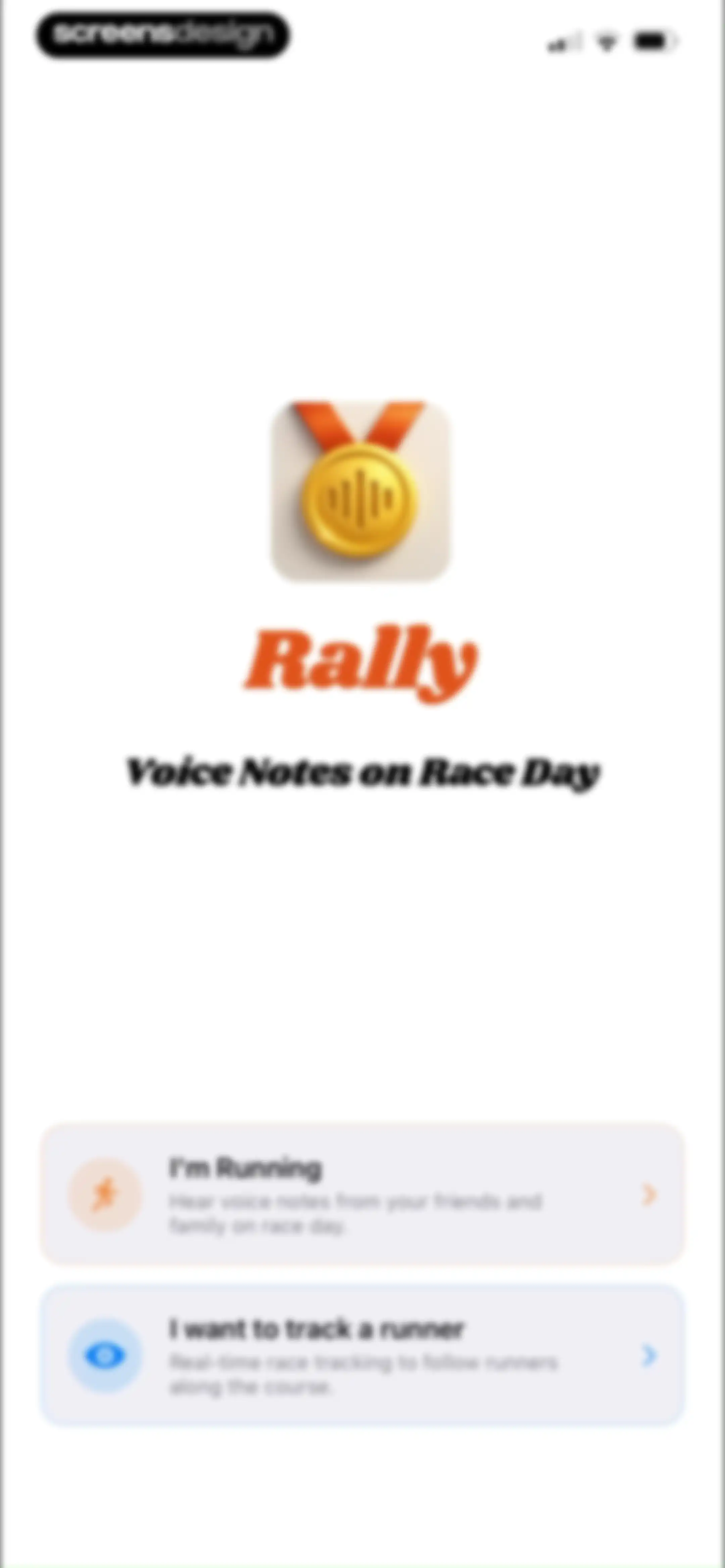 Rally: Voice Notes on Race Day screen 6