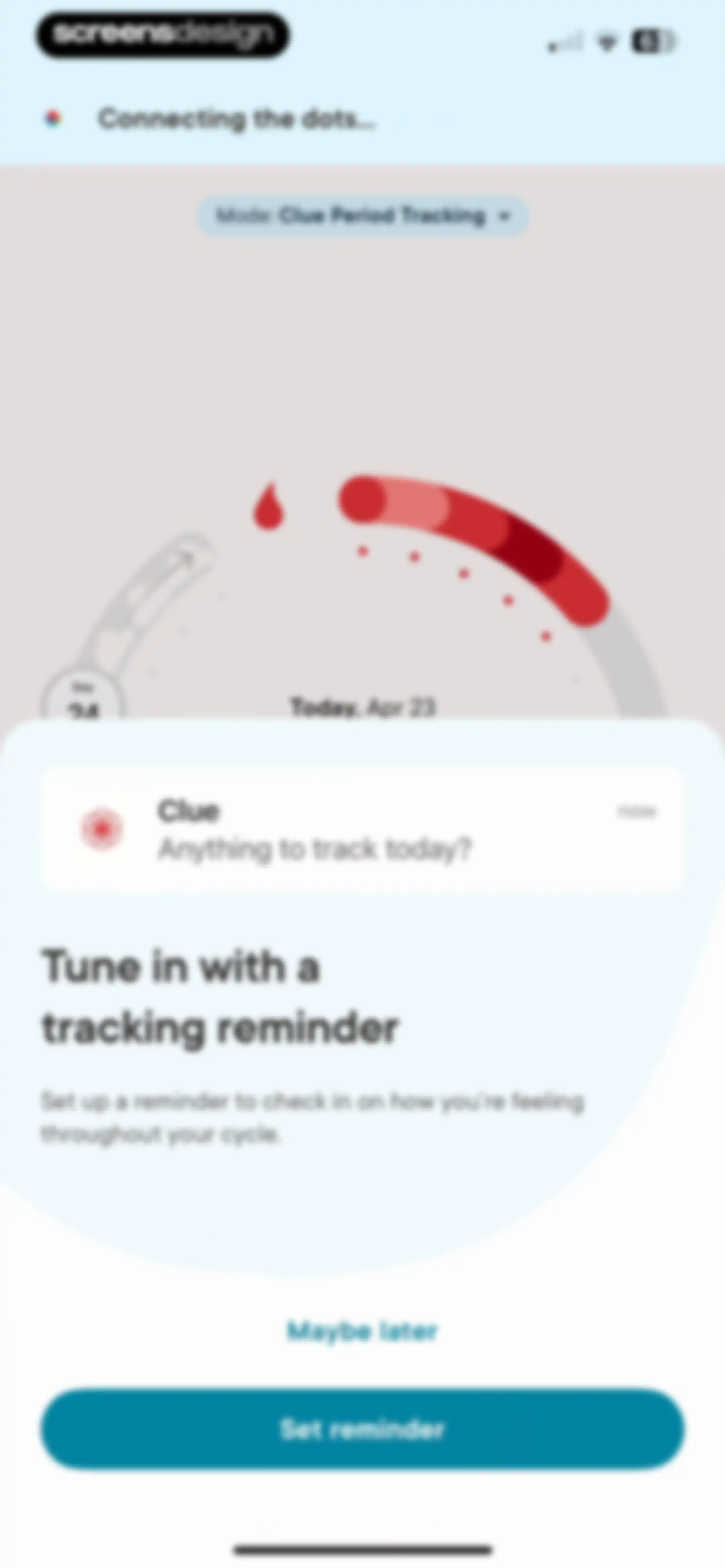 Clue Period & Cycle Tracker screen 57