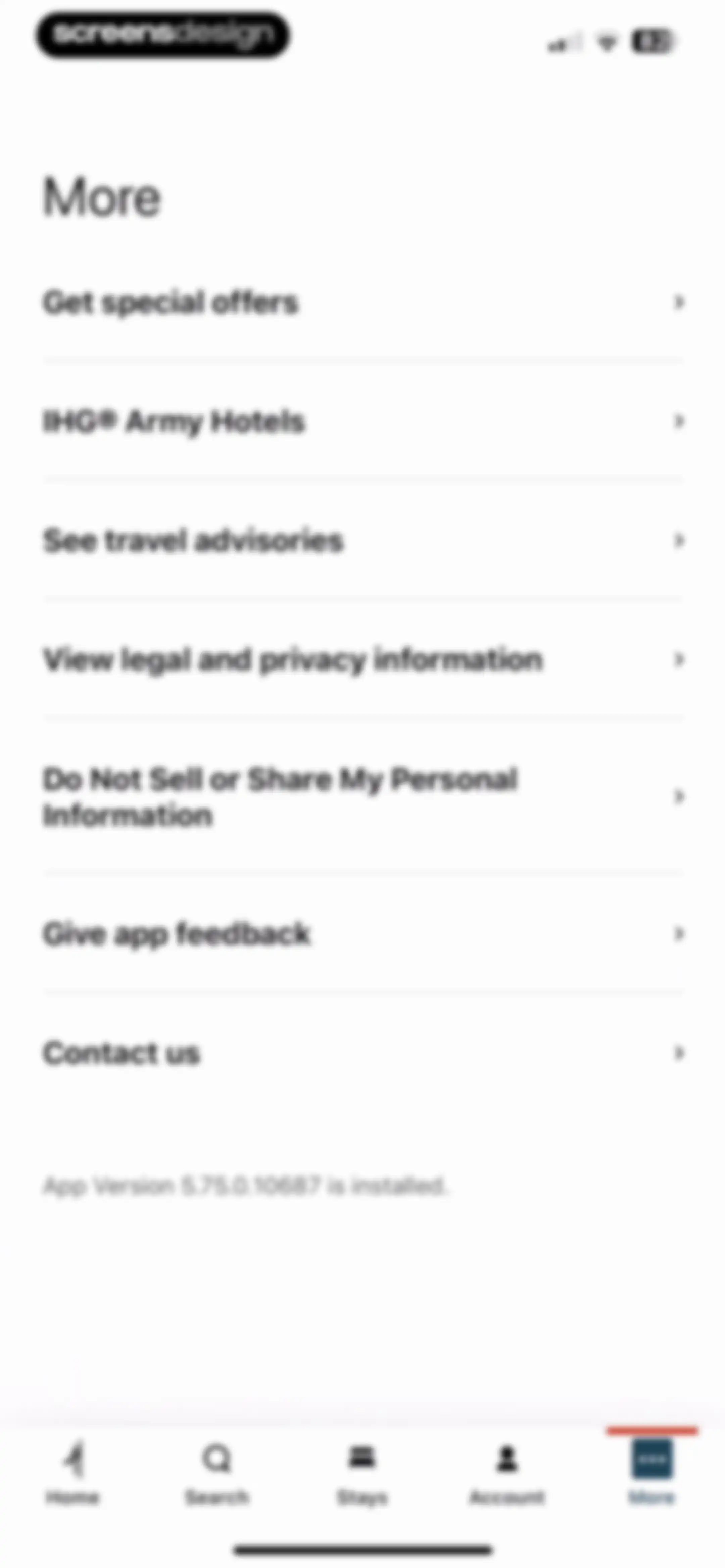 IHG One Rewards: Book Hotels screen 184