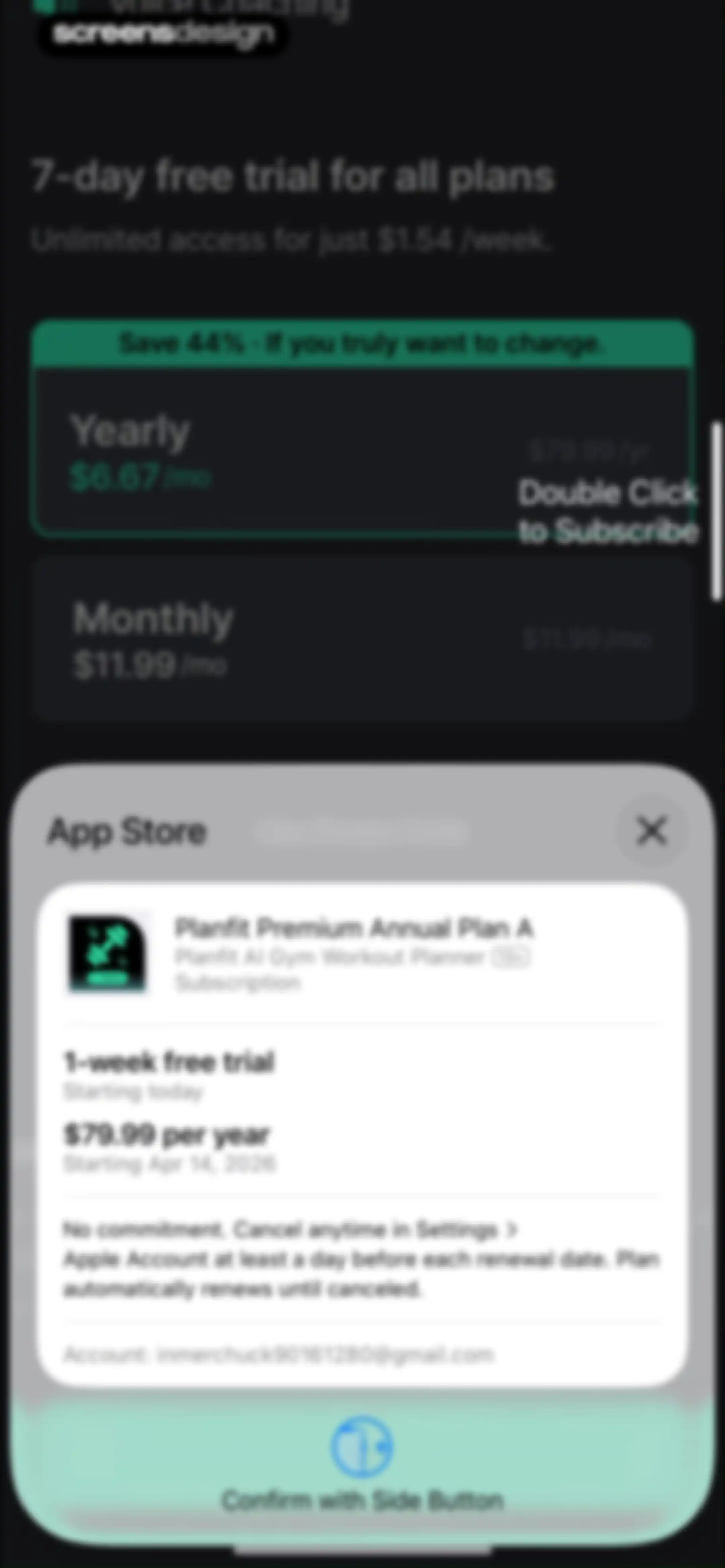 Planfit AI Gym Workout Planner screen 50