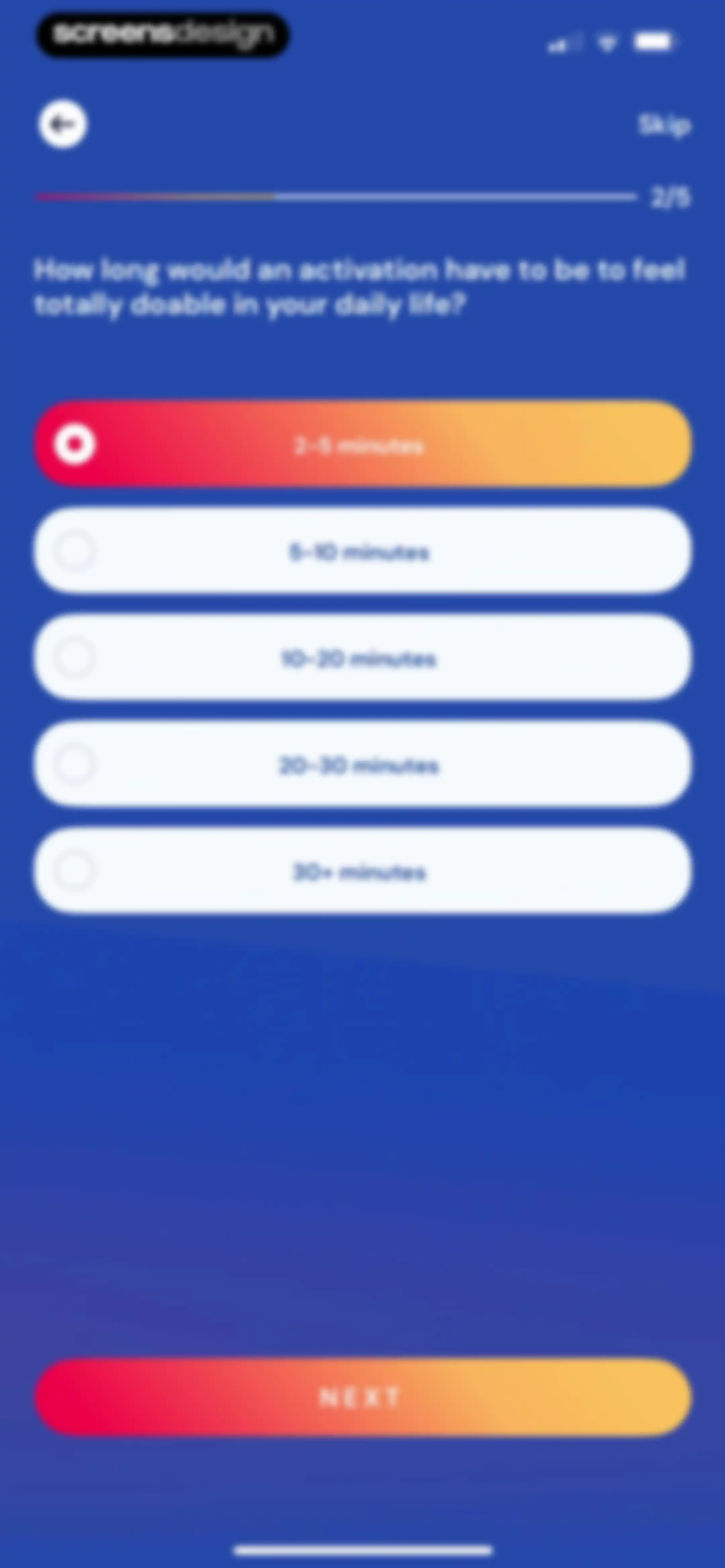 Activations: Daily Motivation screen 12