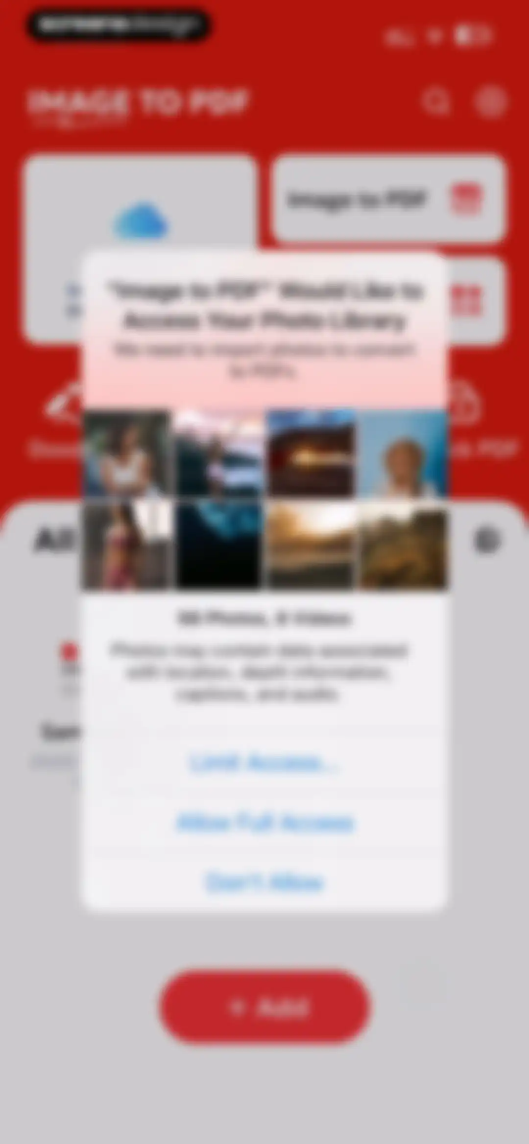 Image to PDF Converter · Edit screen 13