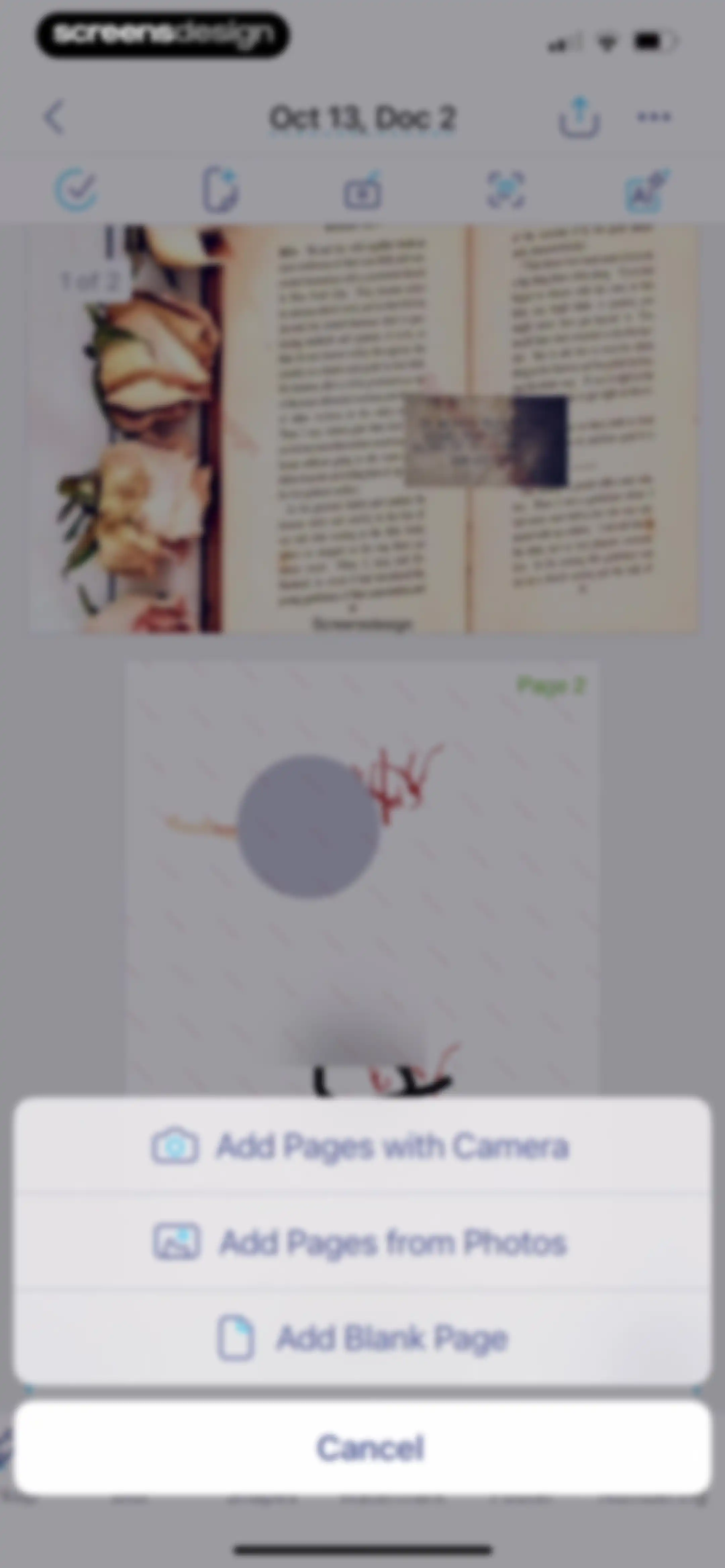 iScanner: PDF Document Scanner screen 121