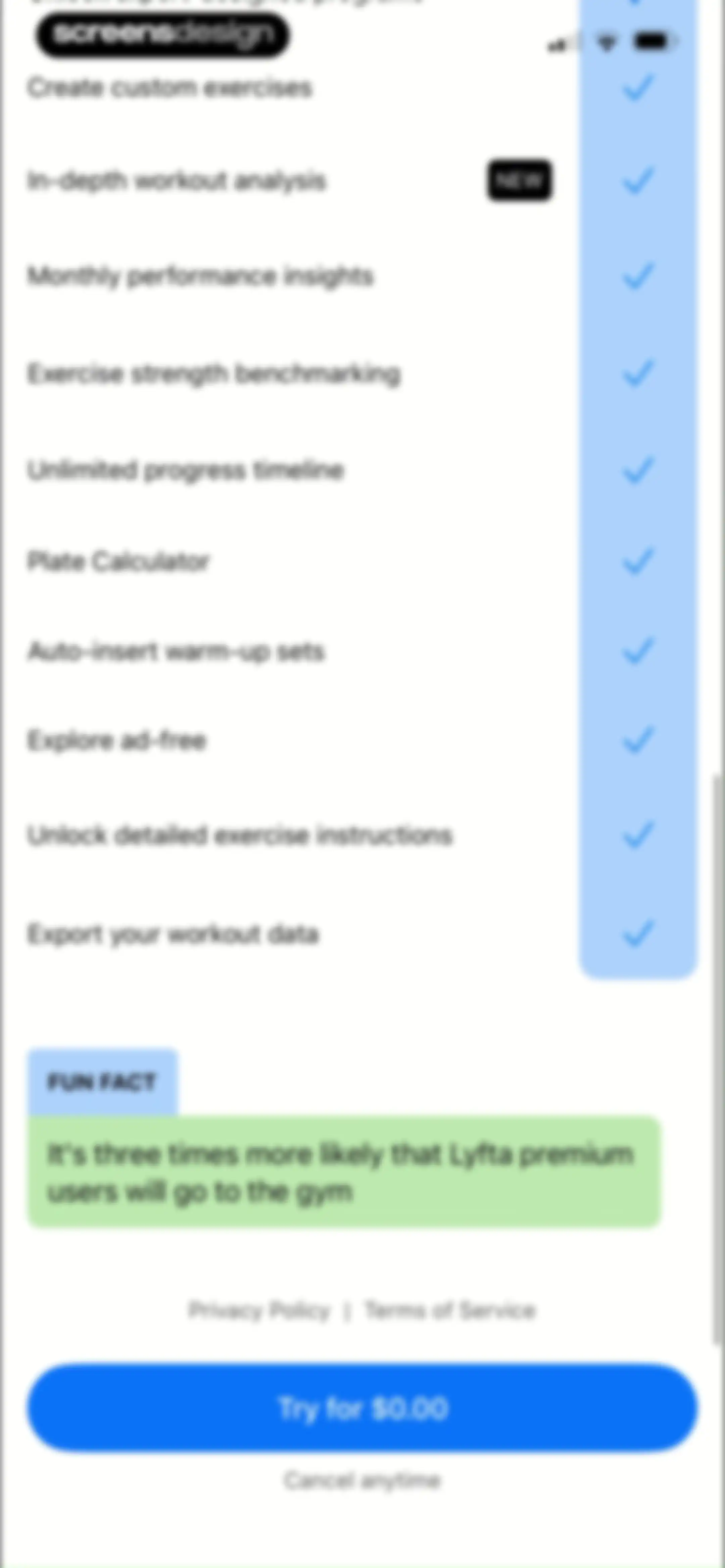 Lyfta: Gym Workout Tracker Log screen 30