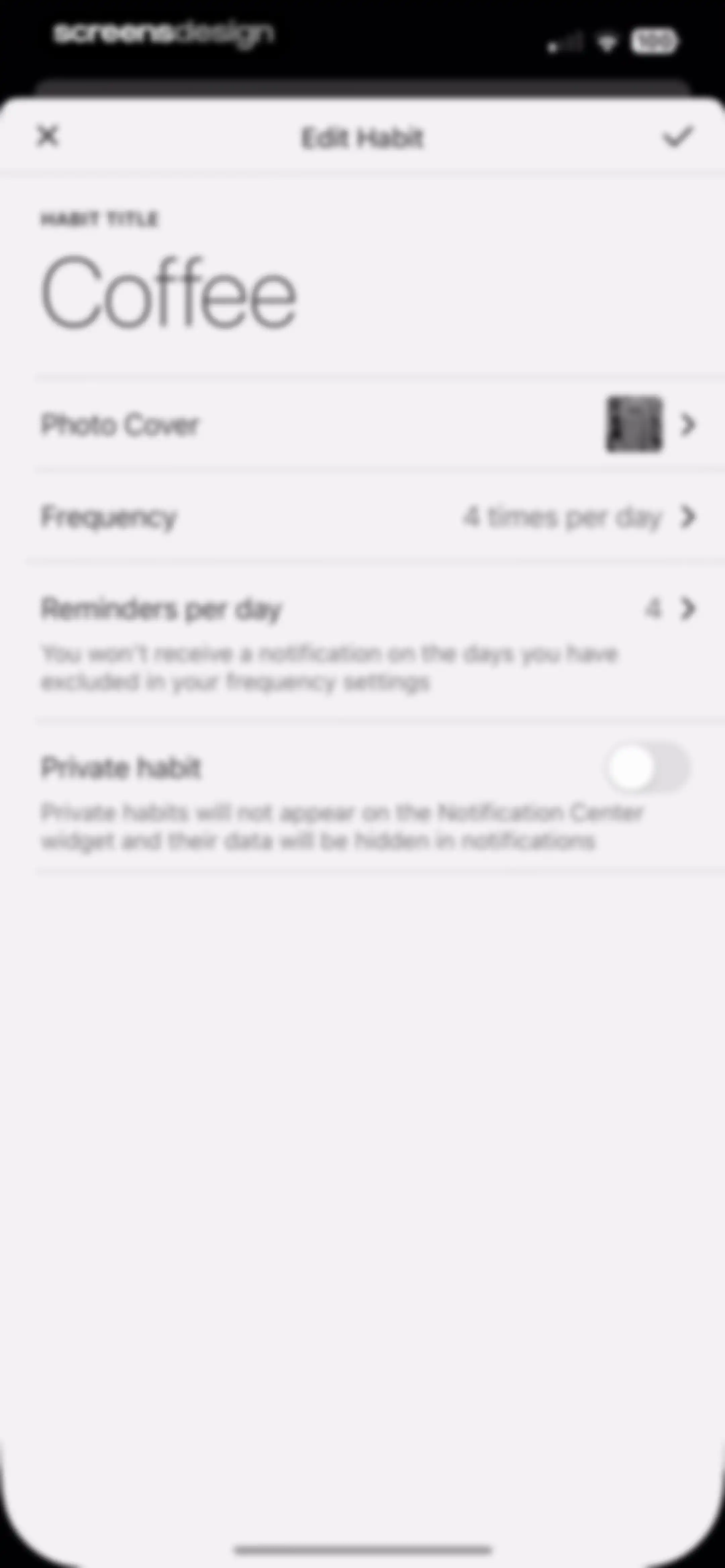 Today Habit tracker screen 26