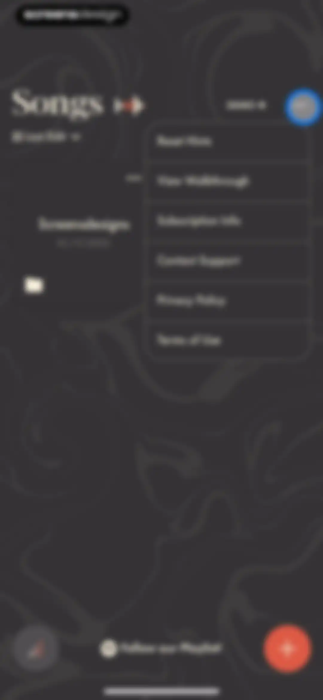 Demo: Songwriting Studio screen 98
