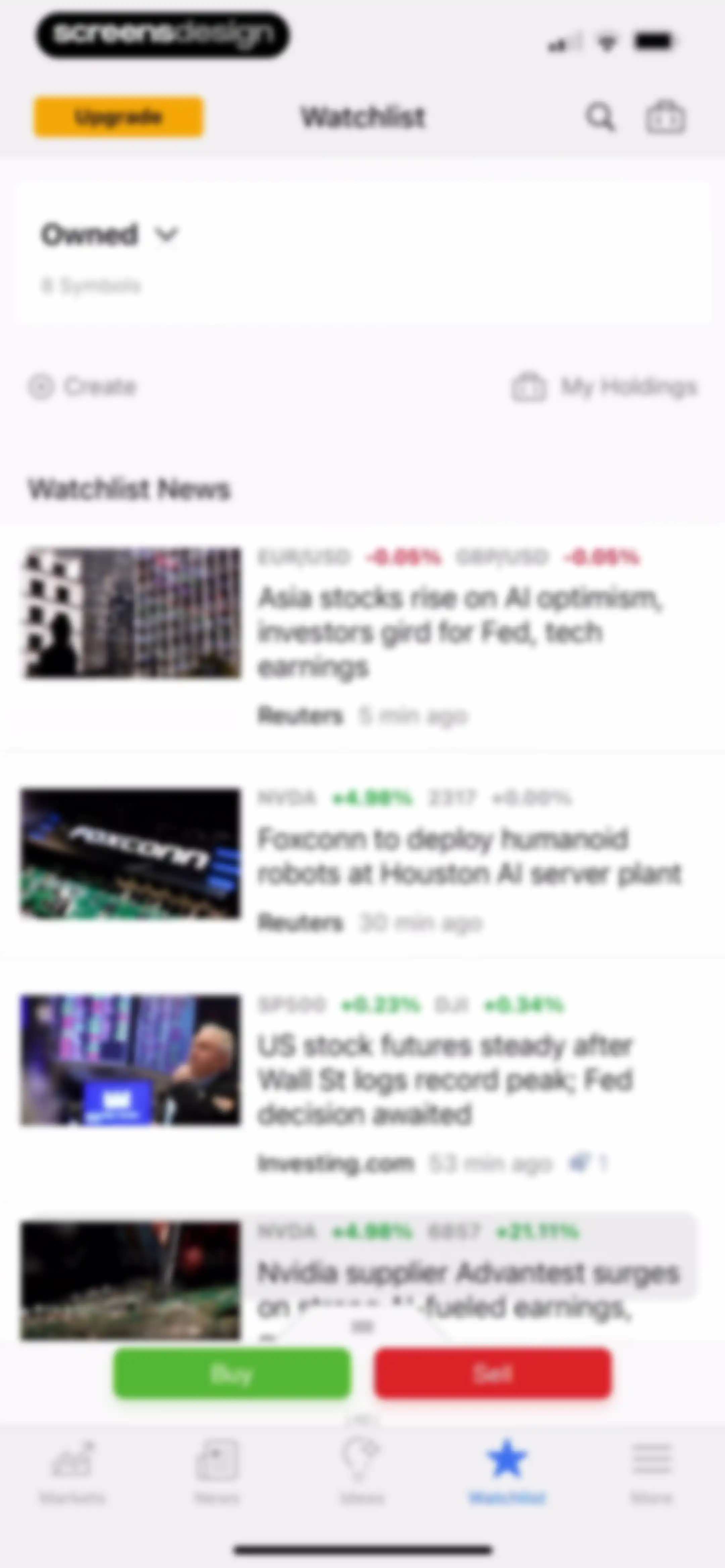Investing.com: Stock Market screen 115