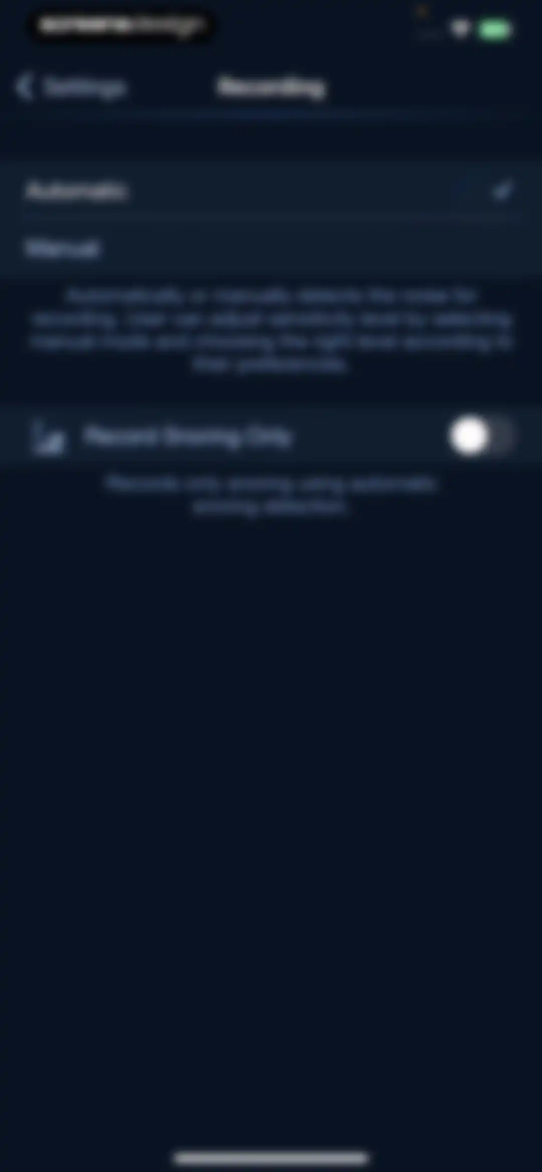 Noxogy Sleep Tracker screen 48