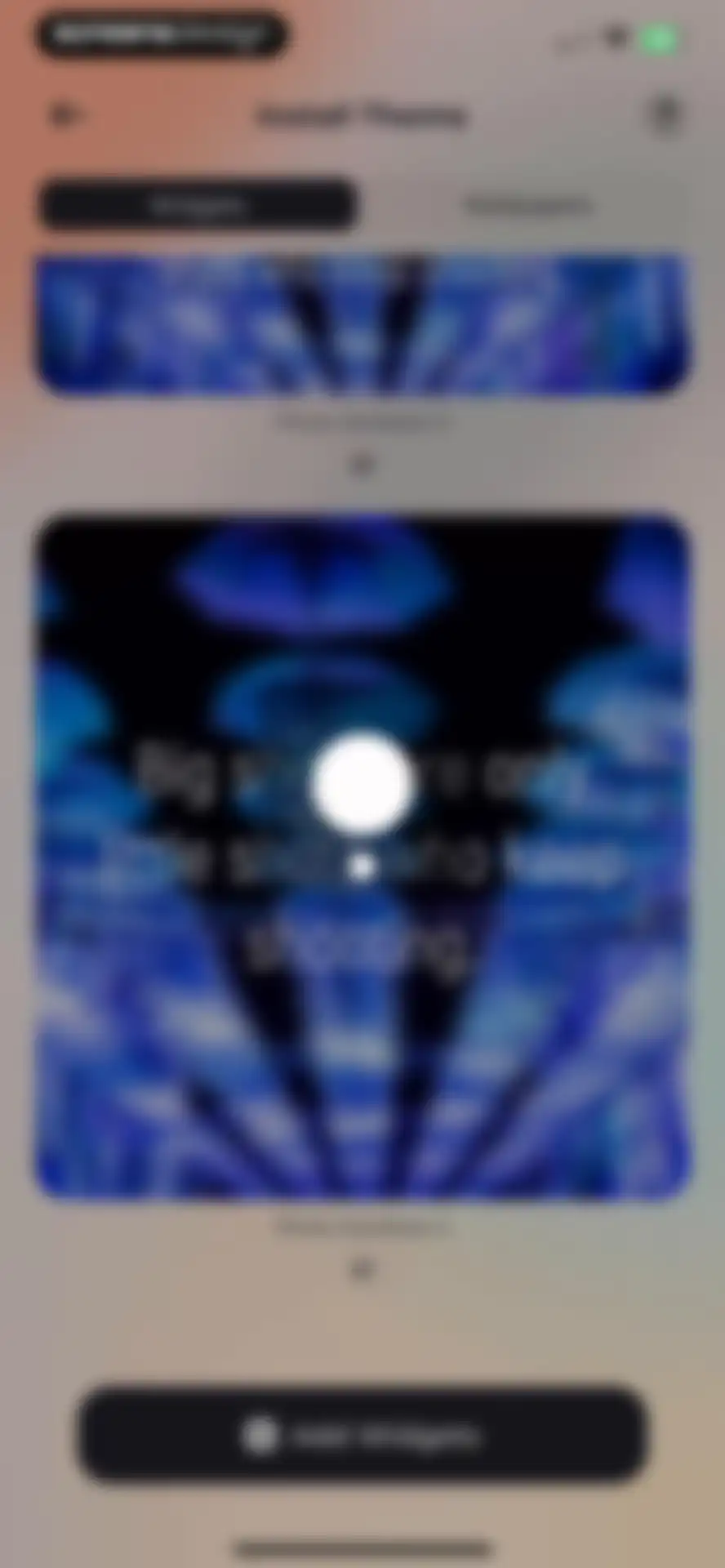 Fancy Widgets & Themes screen 7