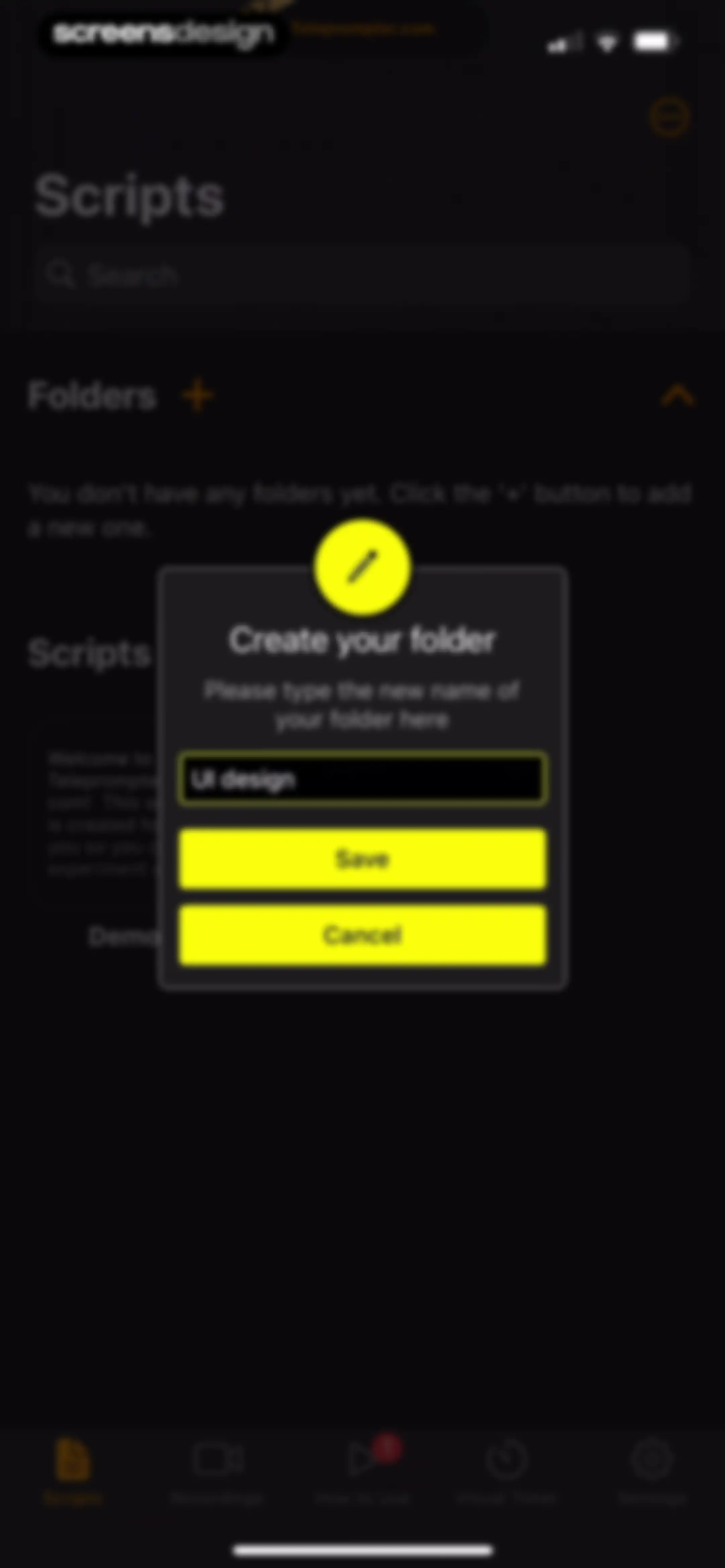 Teleprompter.com screen 94