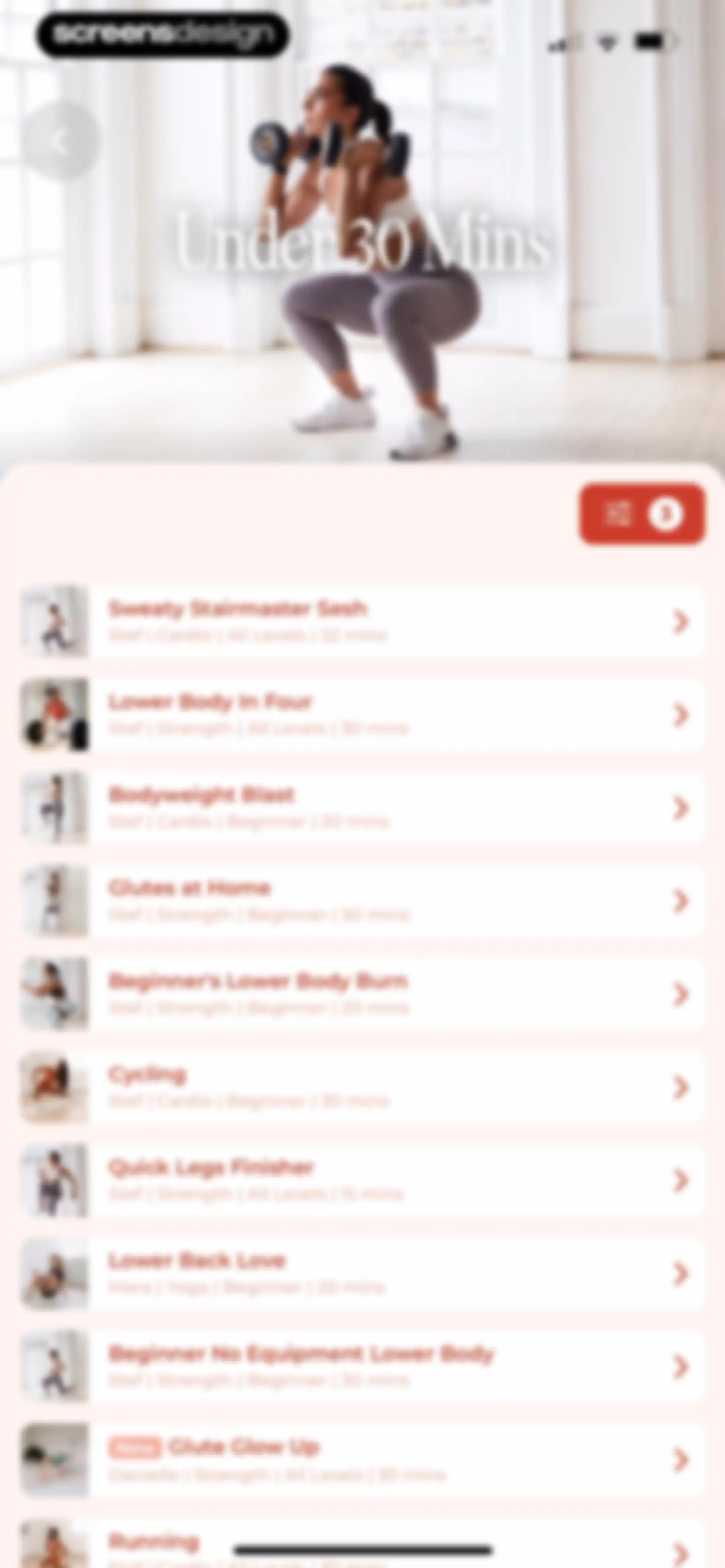 WeGLOW: Home Workout for Women screen 142