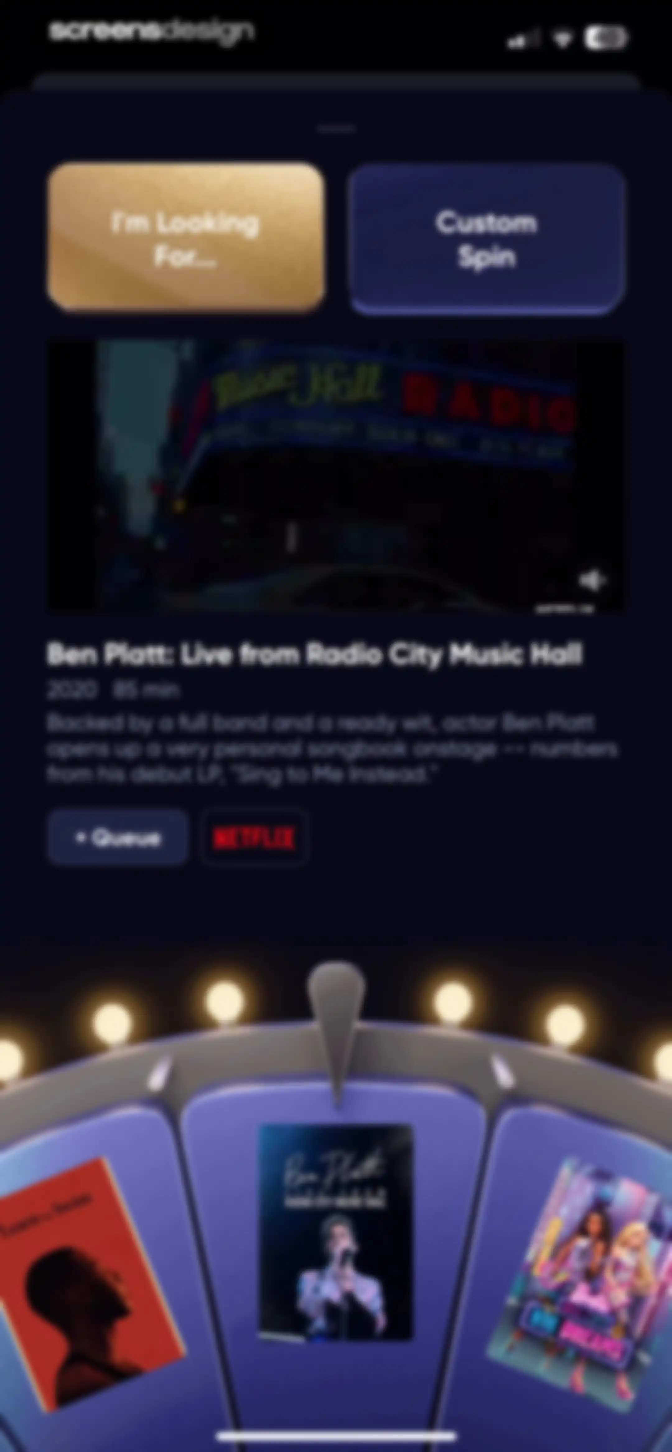 Queue - Find Movies & Shows screen 105