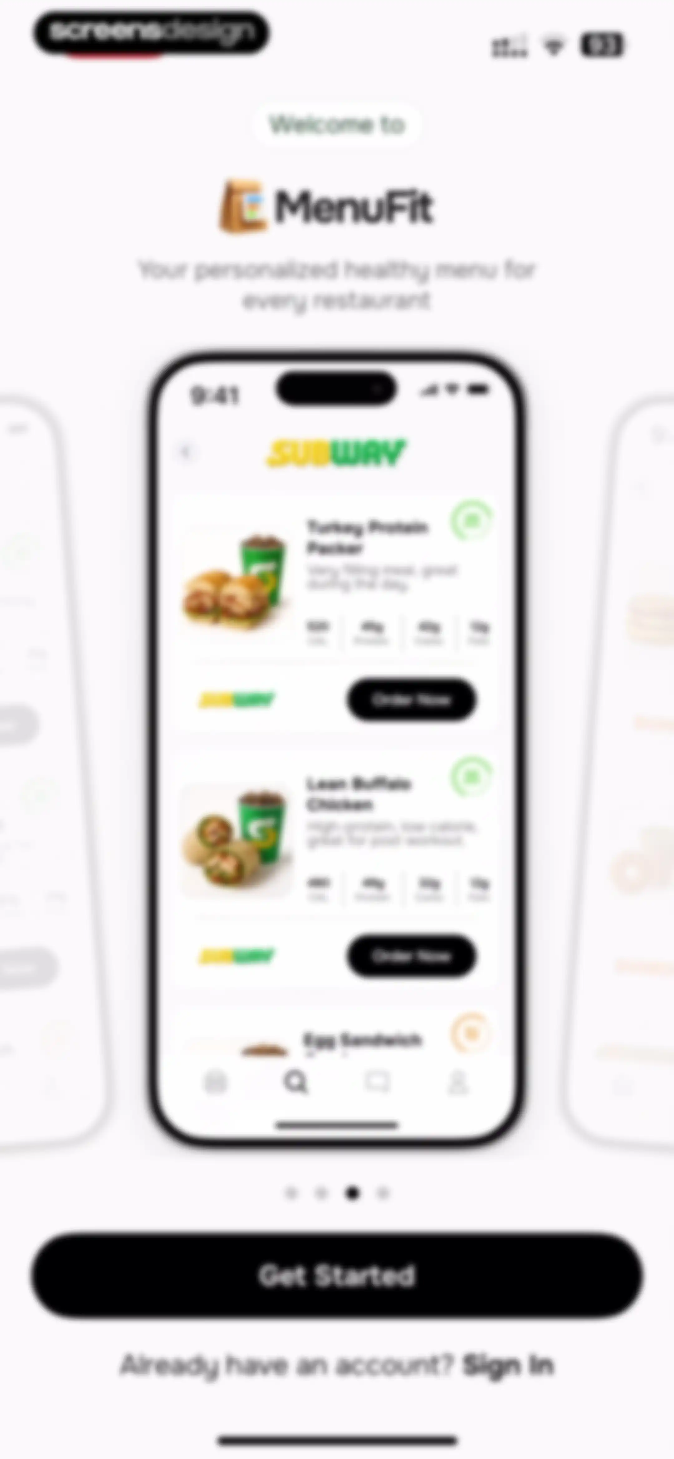 MenuFit - Healthy Eating Out screen 4
