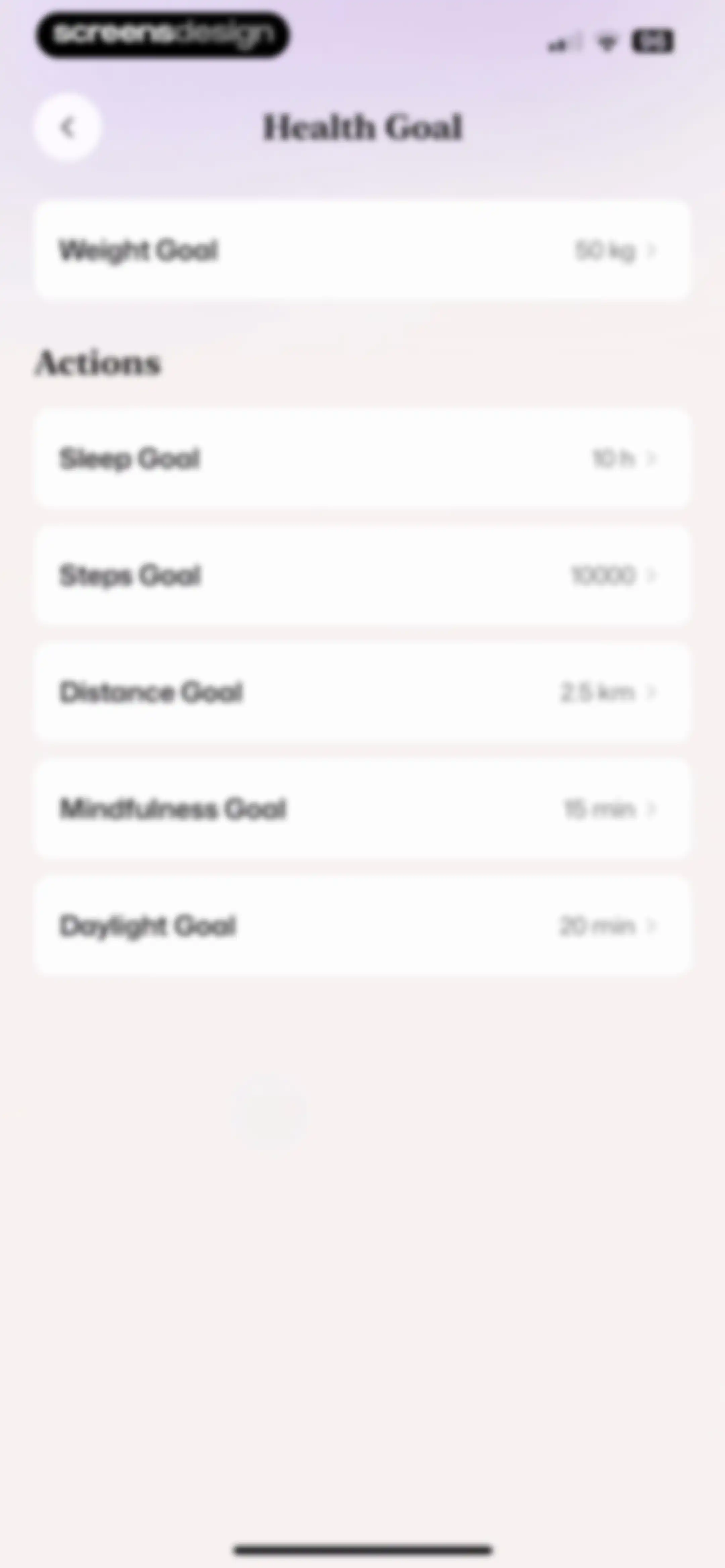 Well AI: Improve Well-being screen 144