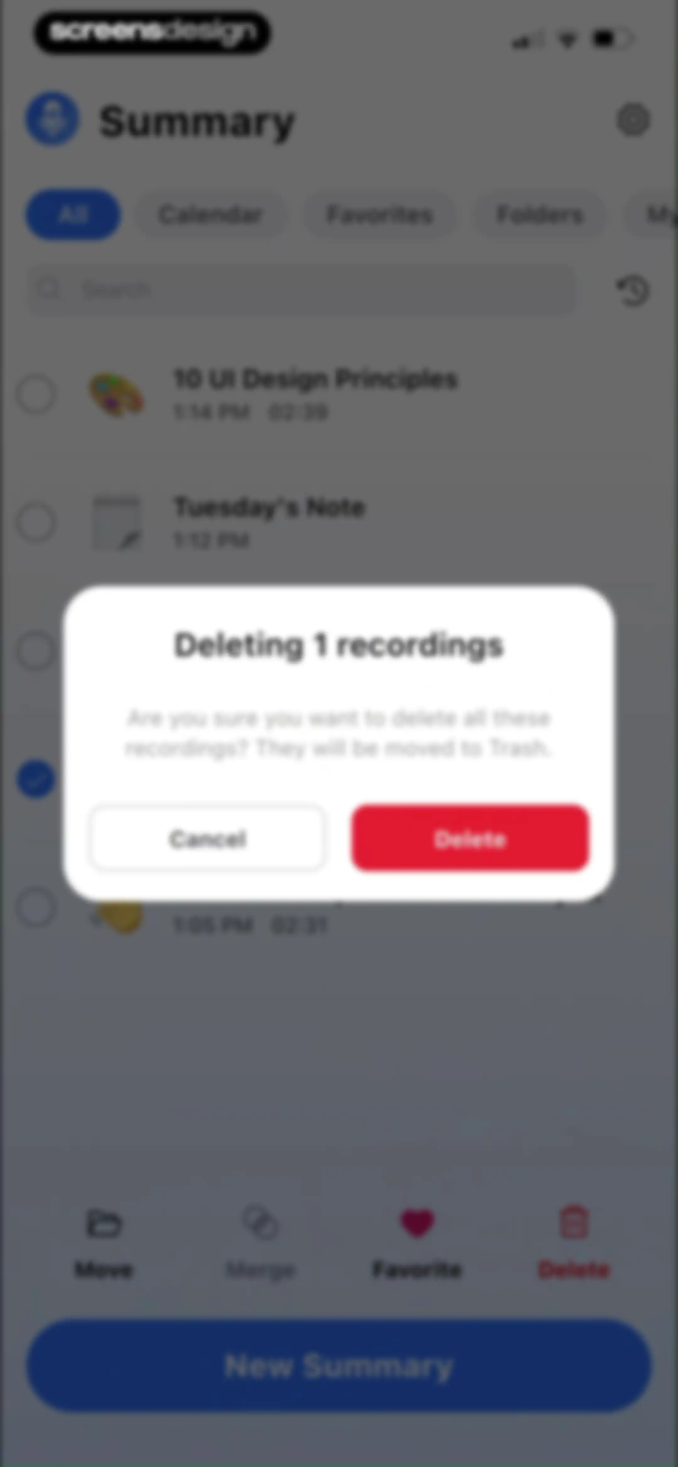 Summary - AI Note Taker screen 78