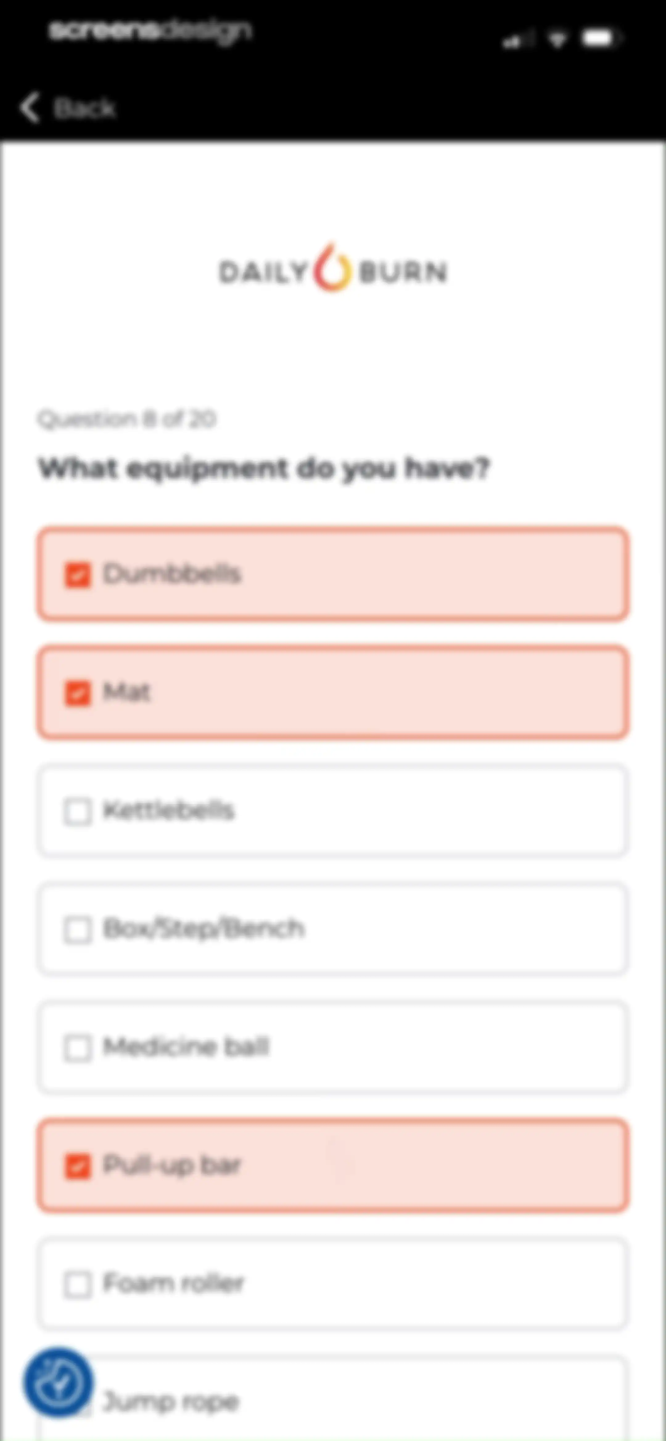 Daily Burn: Home Workouts screen 23