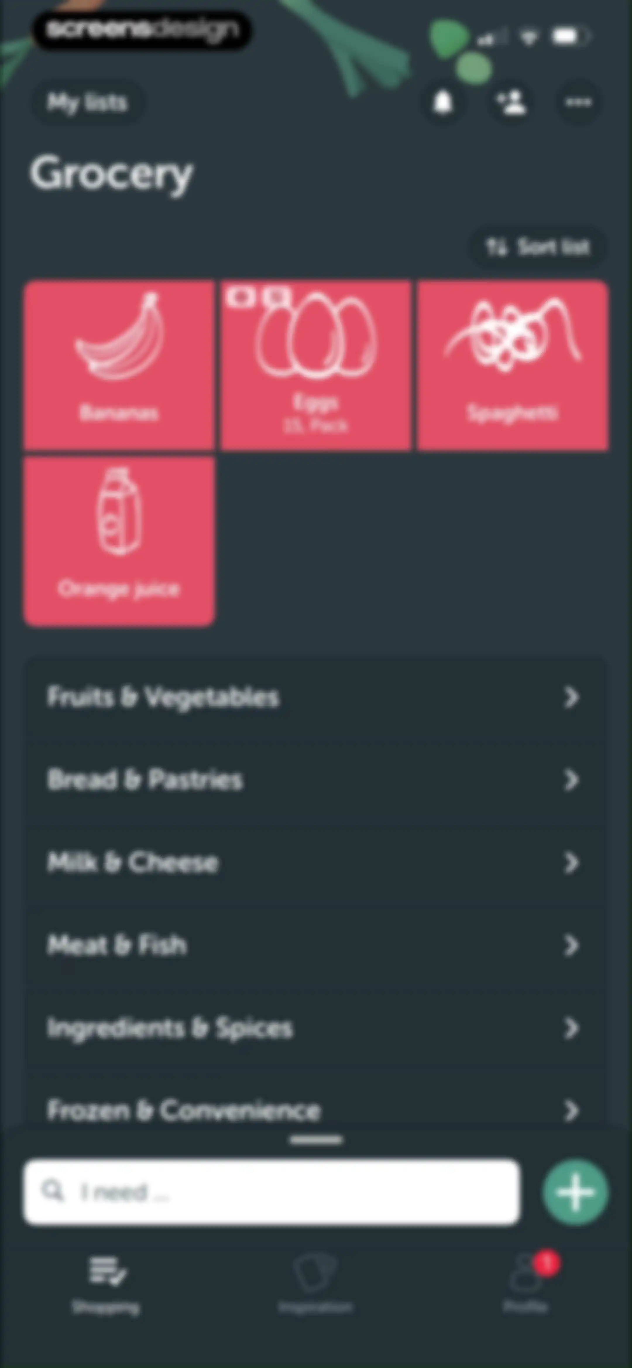Bring! Grocery Shopping List screen 19