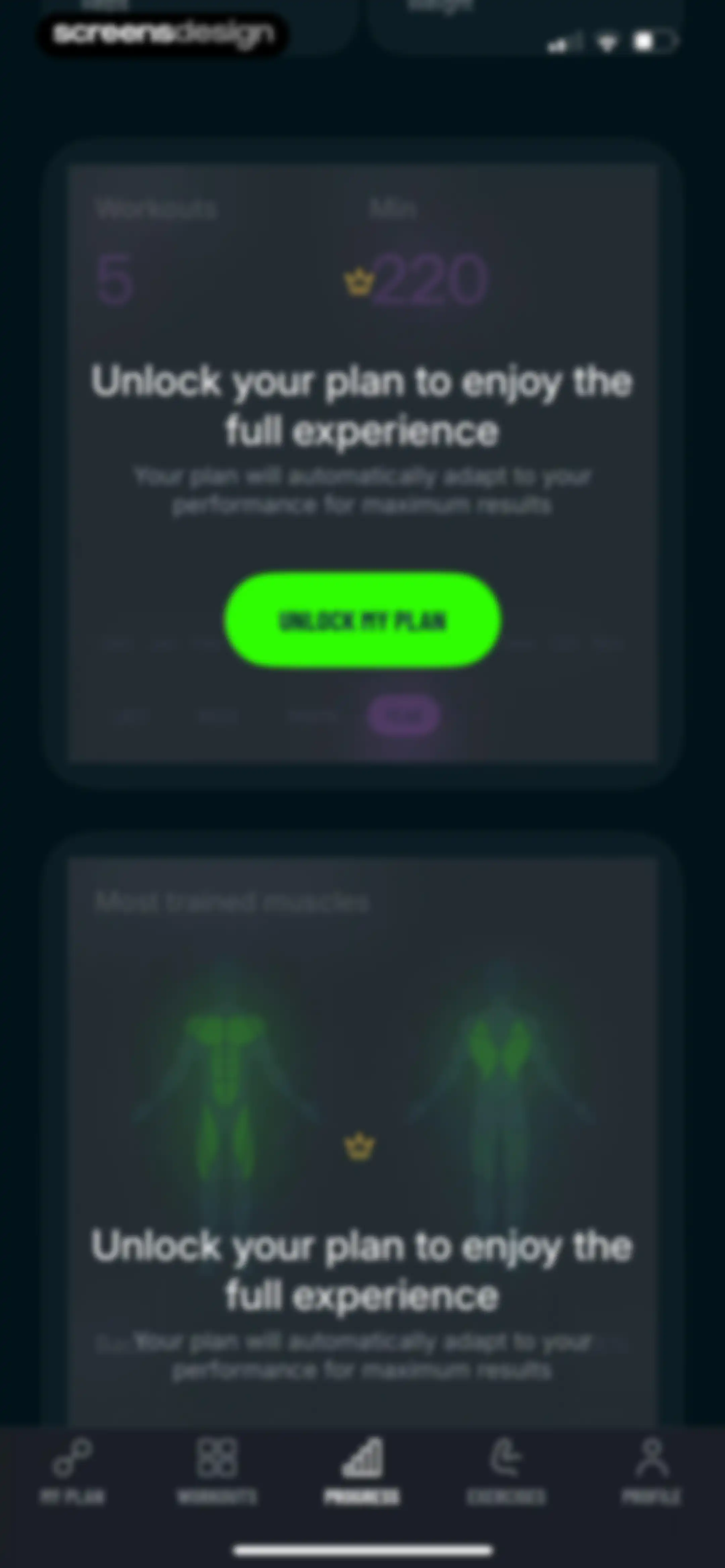 Befit: Gym & Home Workout Plan screen 122