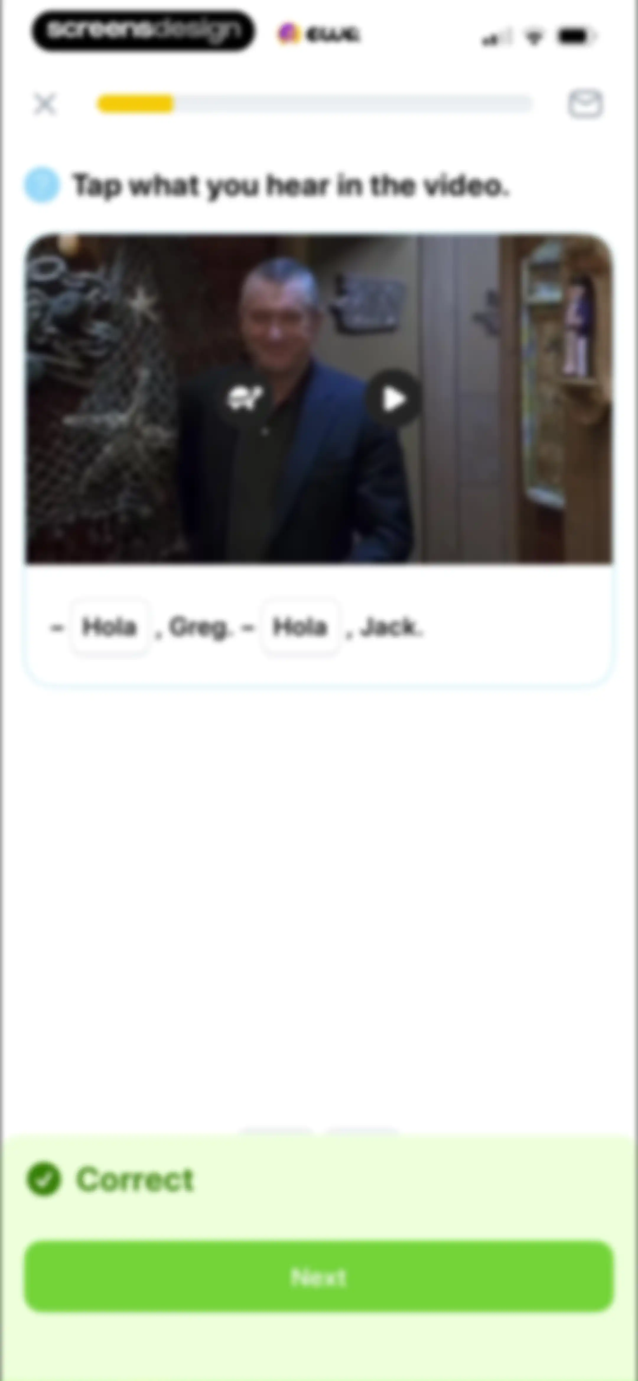 EWA: Learn Languages screen 101