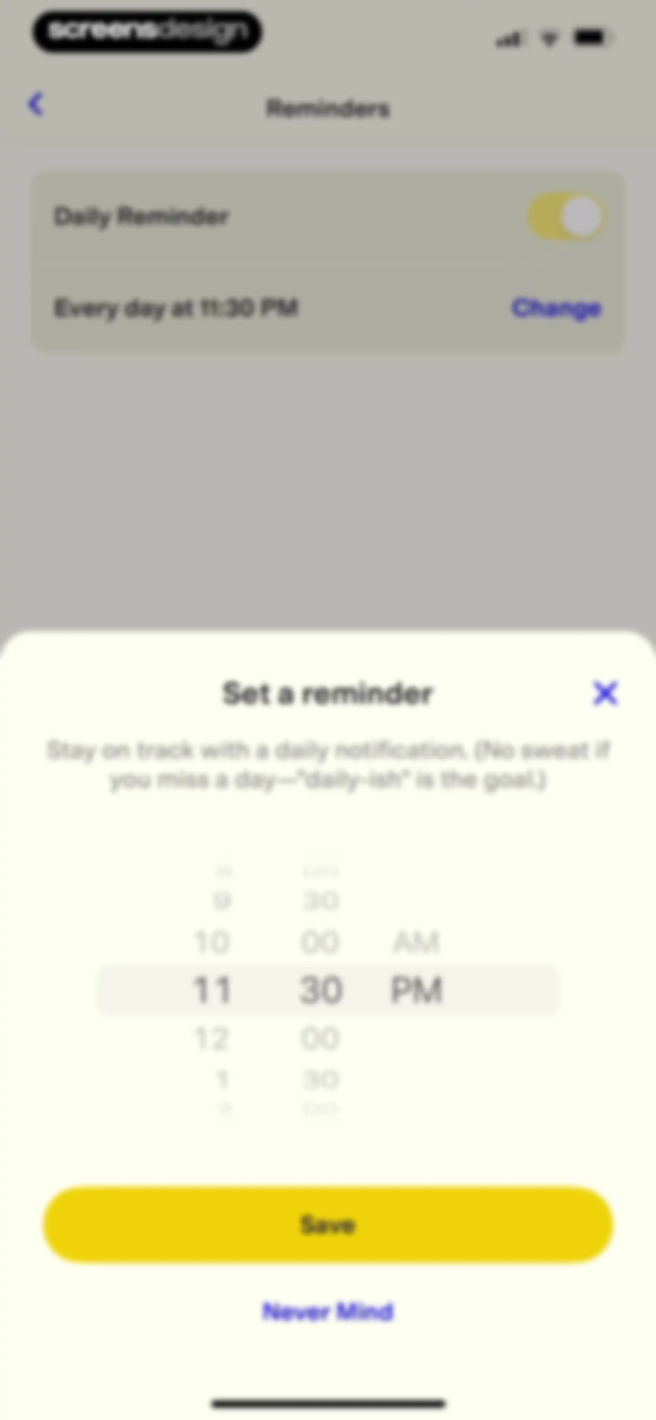 Happier Meditation screen 136