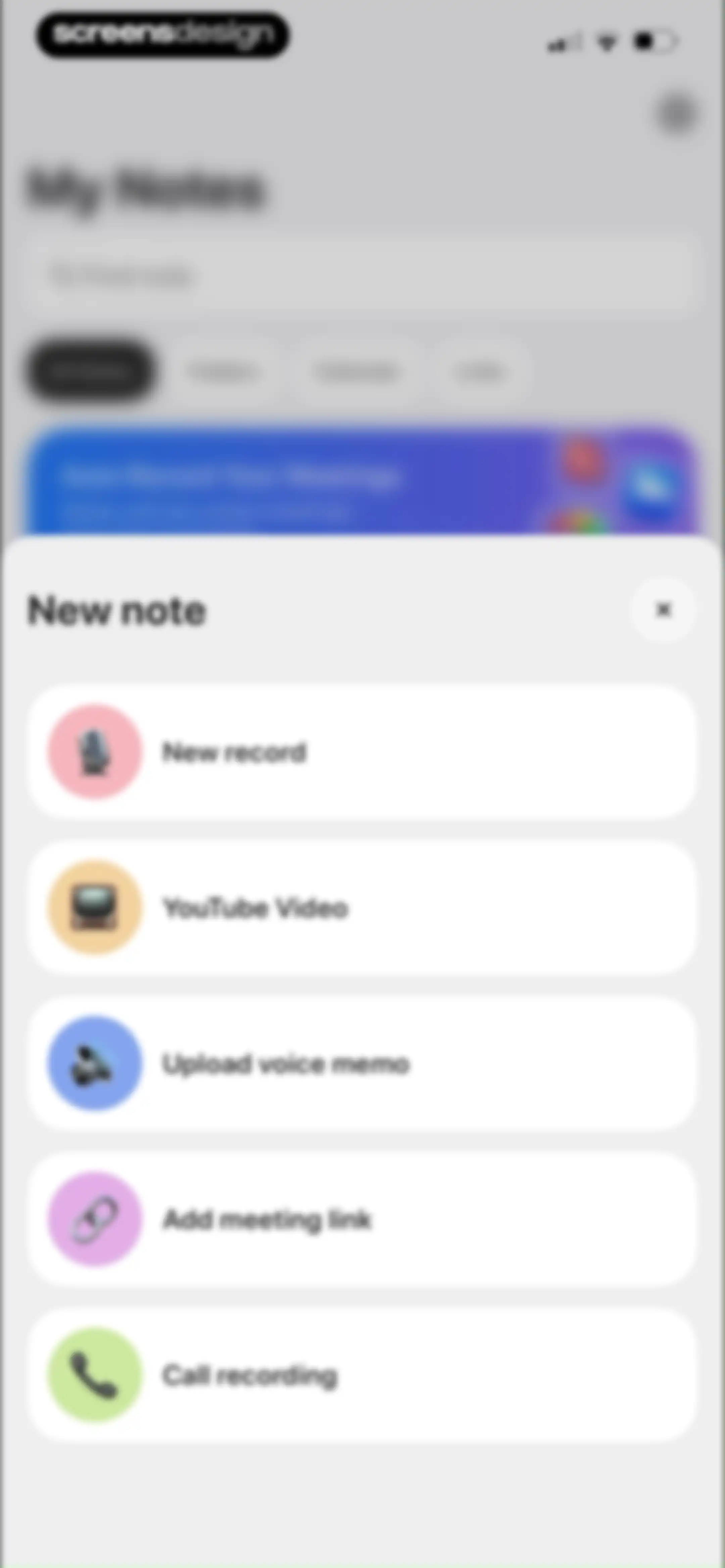 Notee: AI Note Taker screen 25