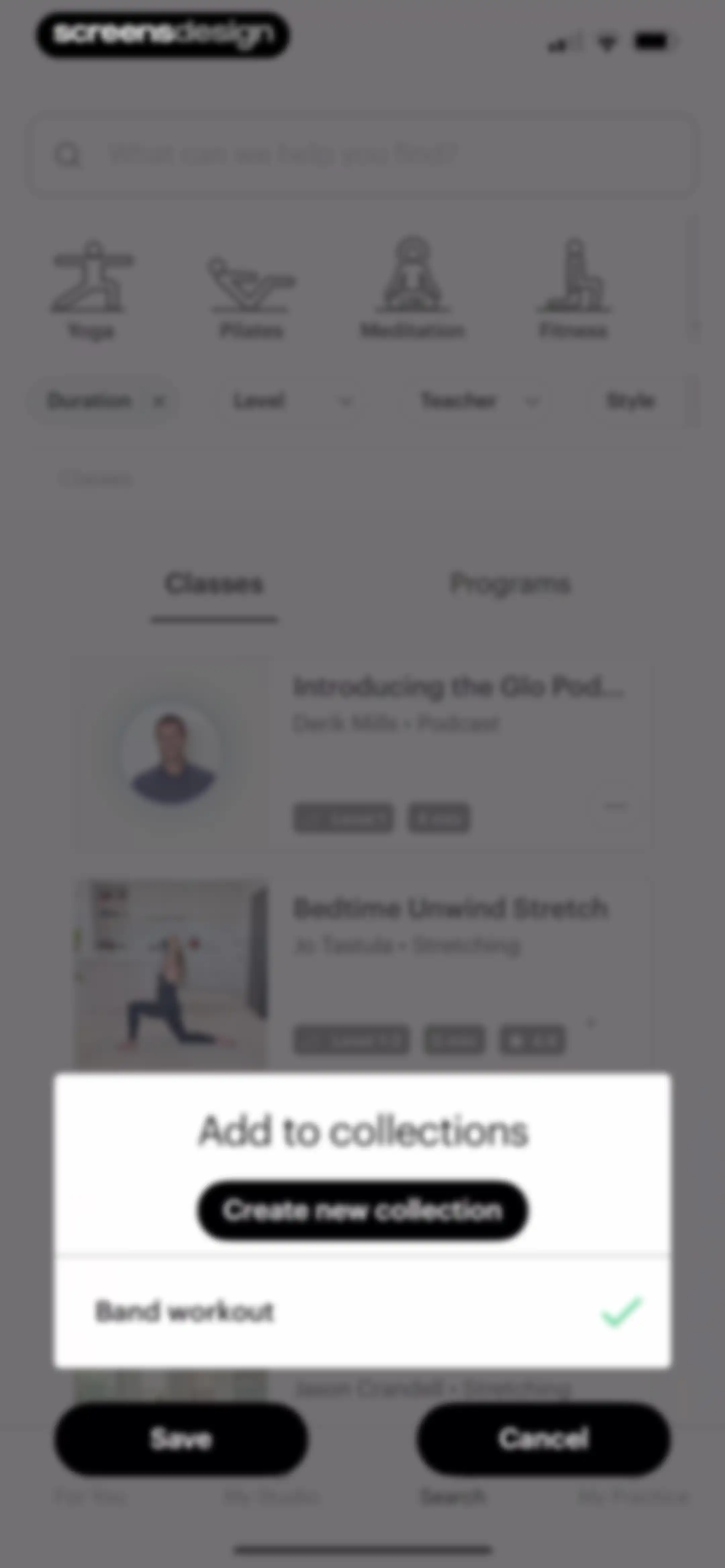 Glo | Yoga and Meditation App screen 25