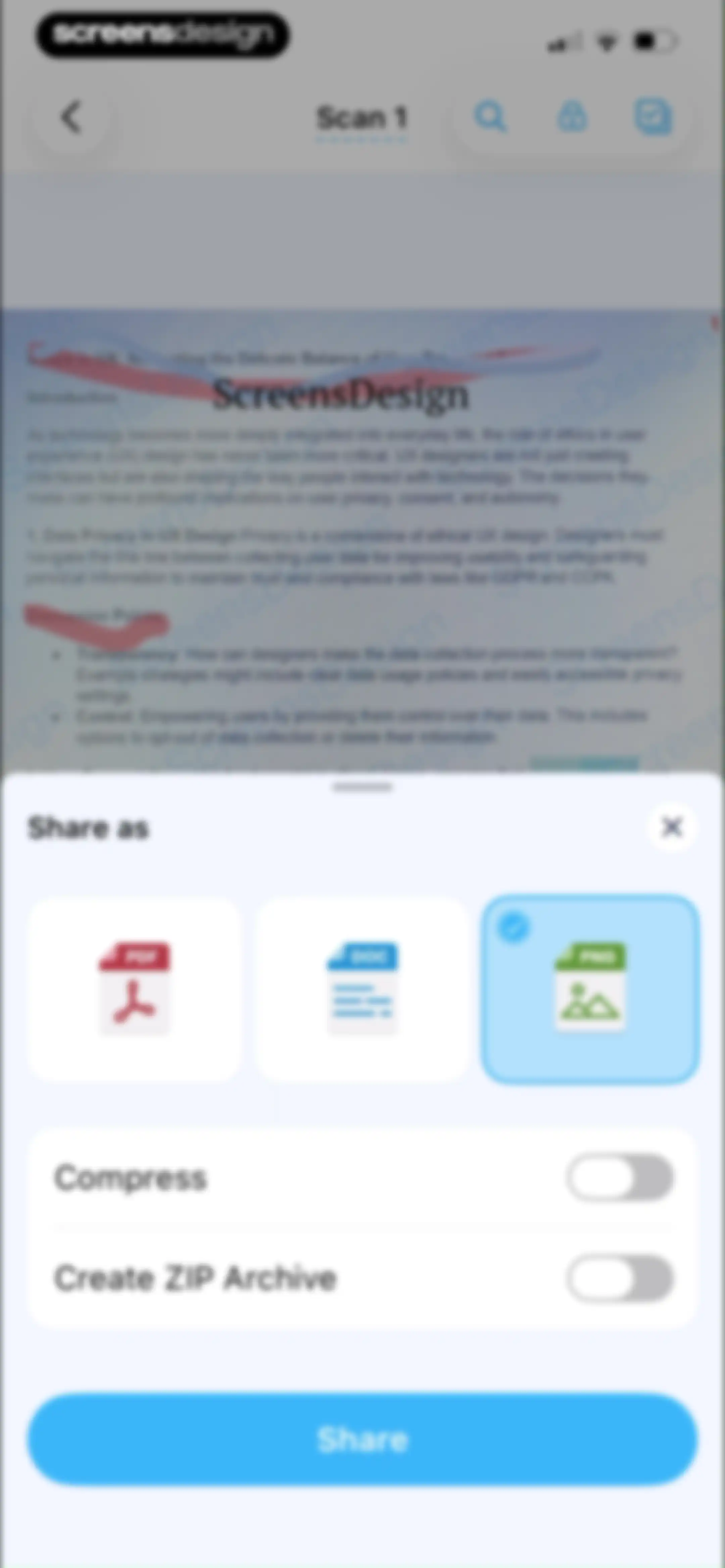 QR Code Reader & PDF Scanner screen 58