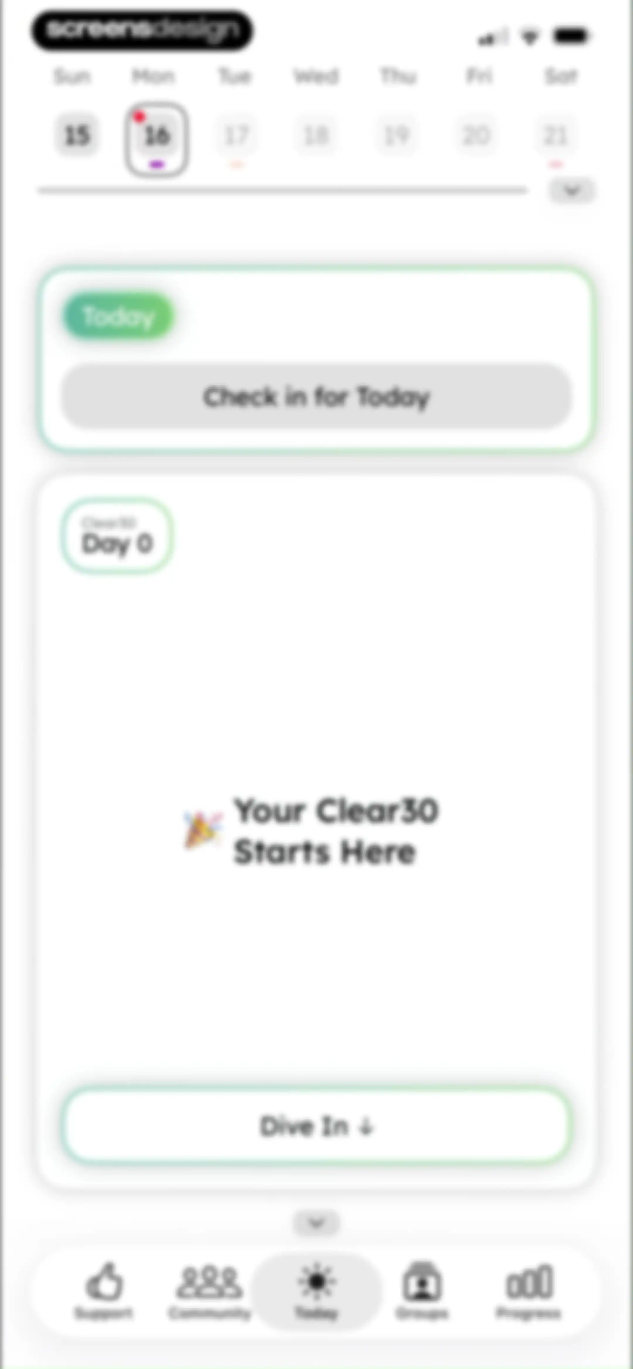 Clear30: Reset From Weed screen 95